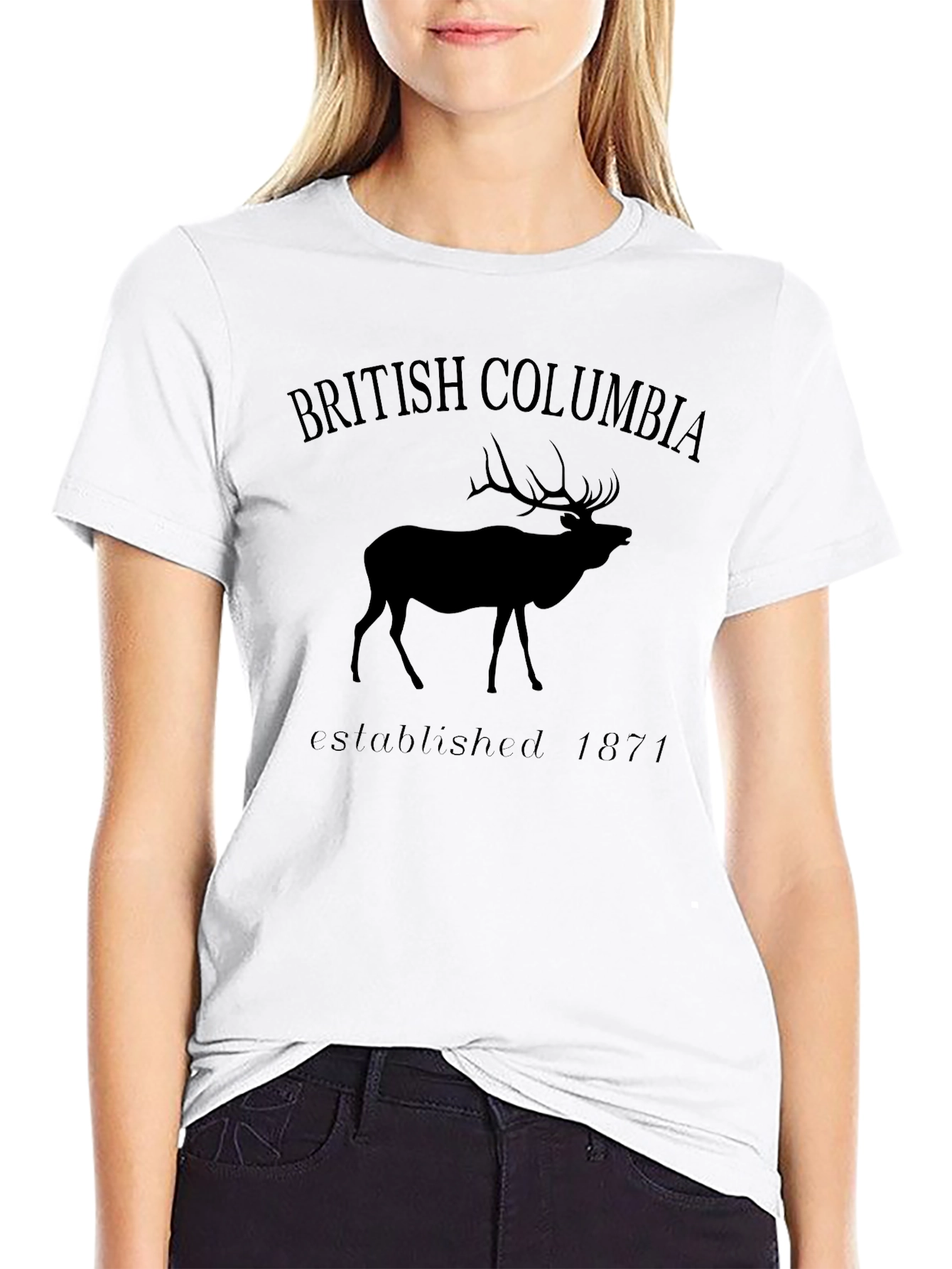 British Columbia Elk Silhouette T-Shirt