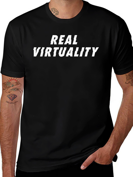 Real Virtuality Graphic T-Shirt - Black
