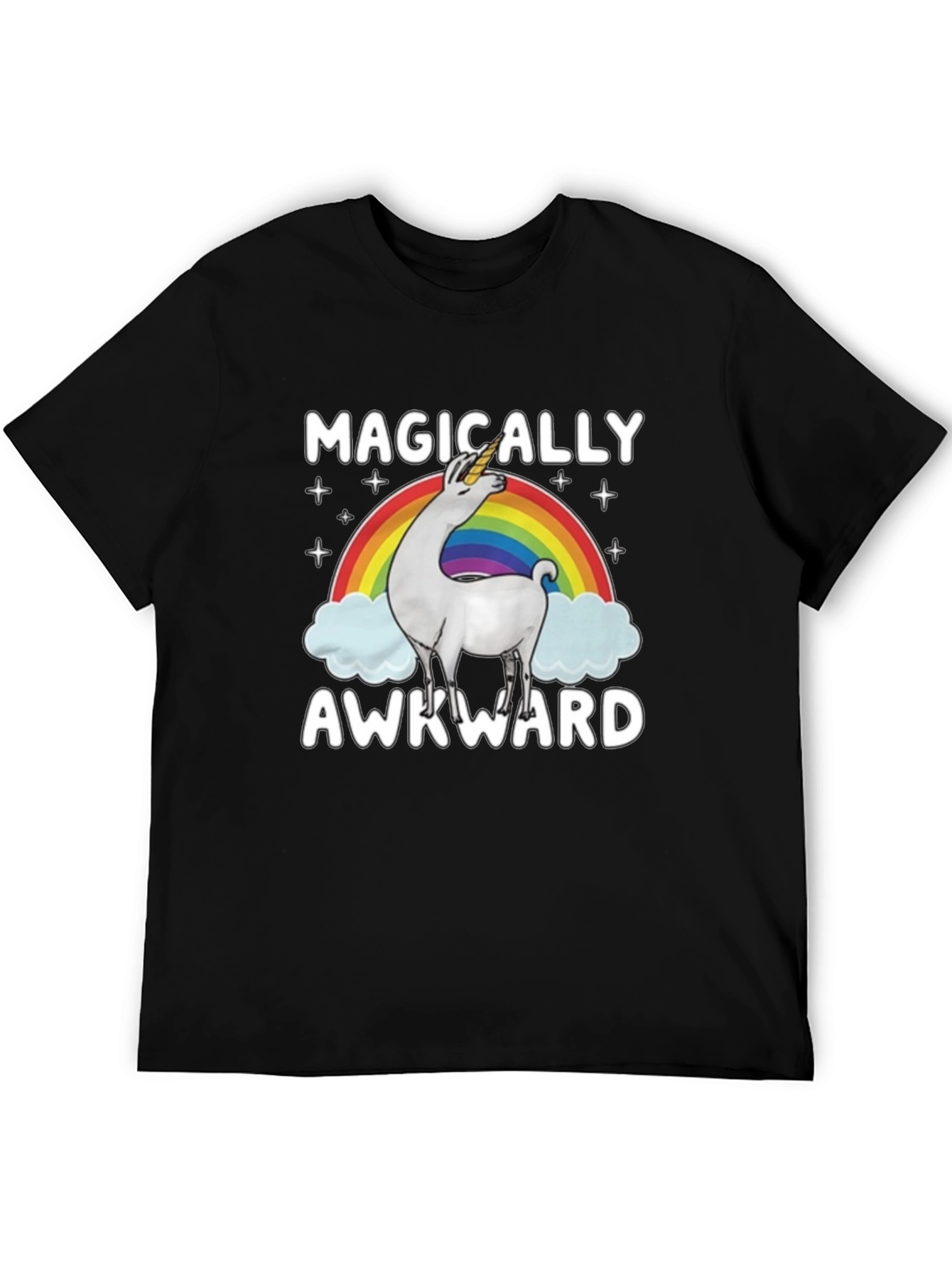 Magically Awkward Unicorn Llama Graphic Tee
