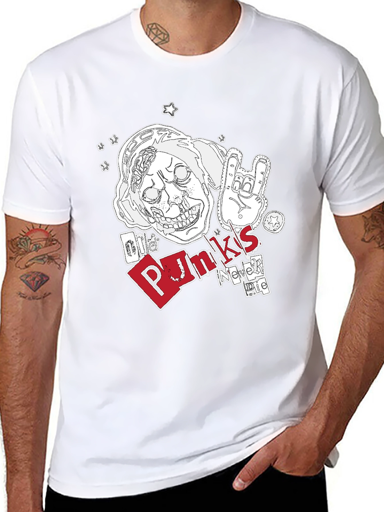 Old Punks Never Die Graphic T-Shirt