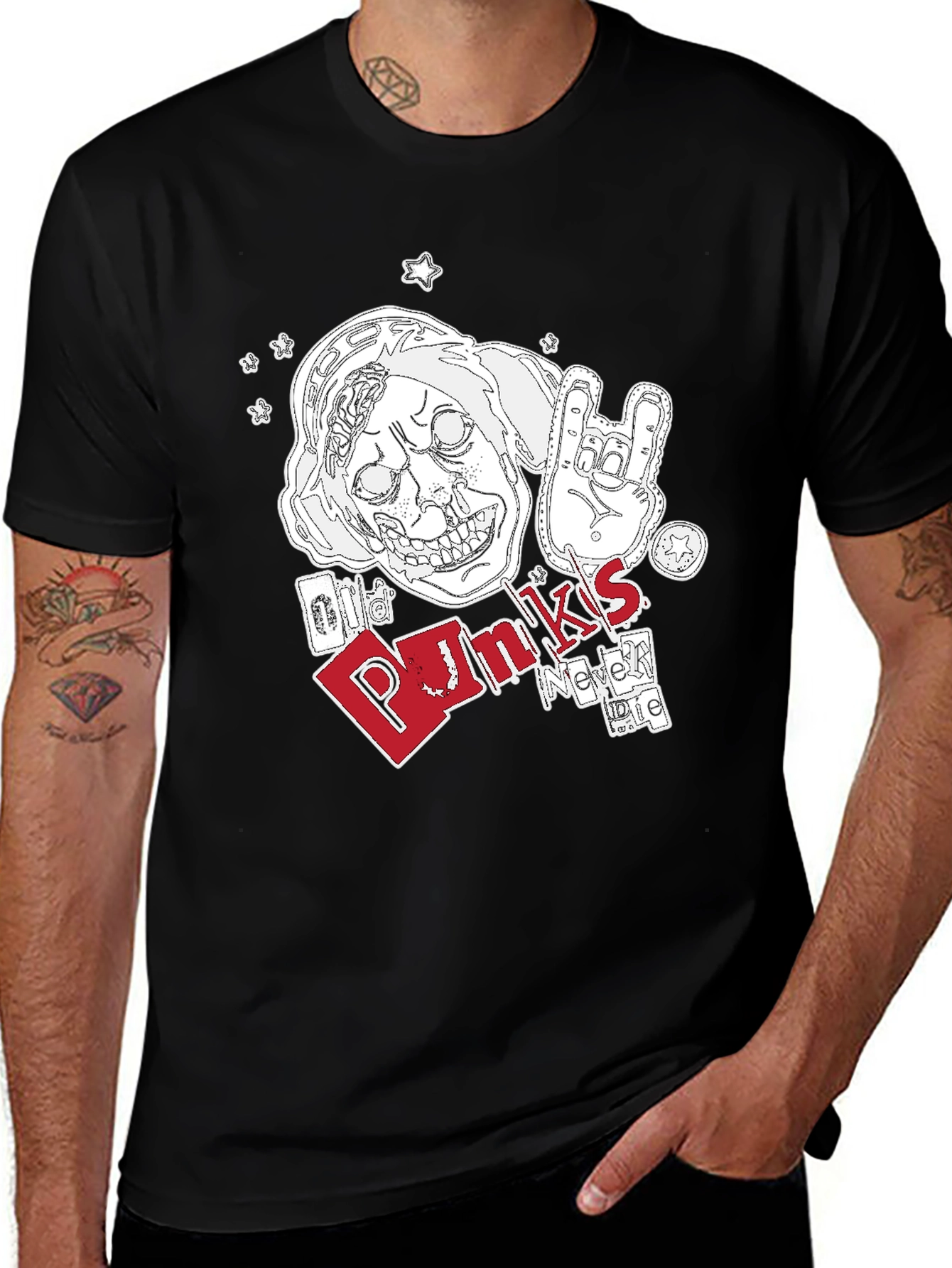 Old Punks Never Die Graphic T-Shirt