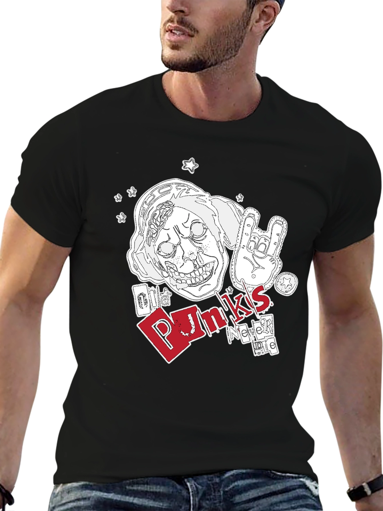 Old Punks Never Die Graphic T-Shirt