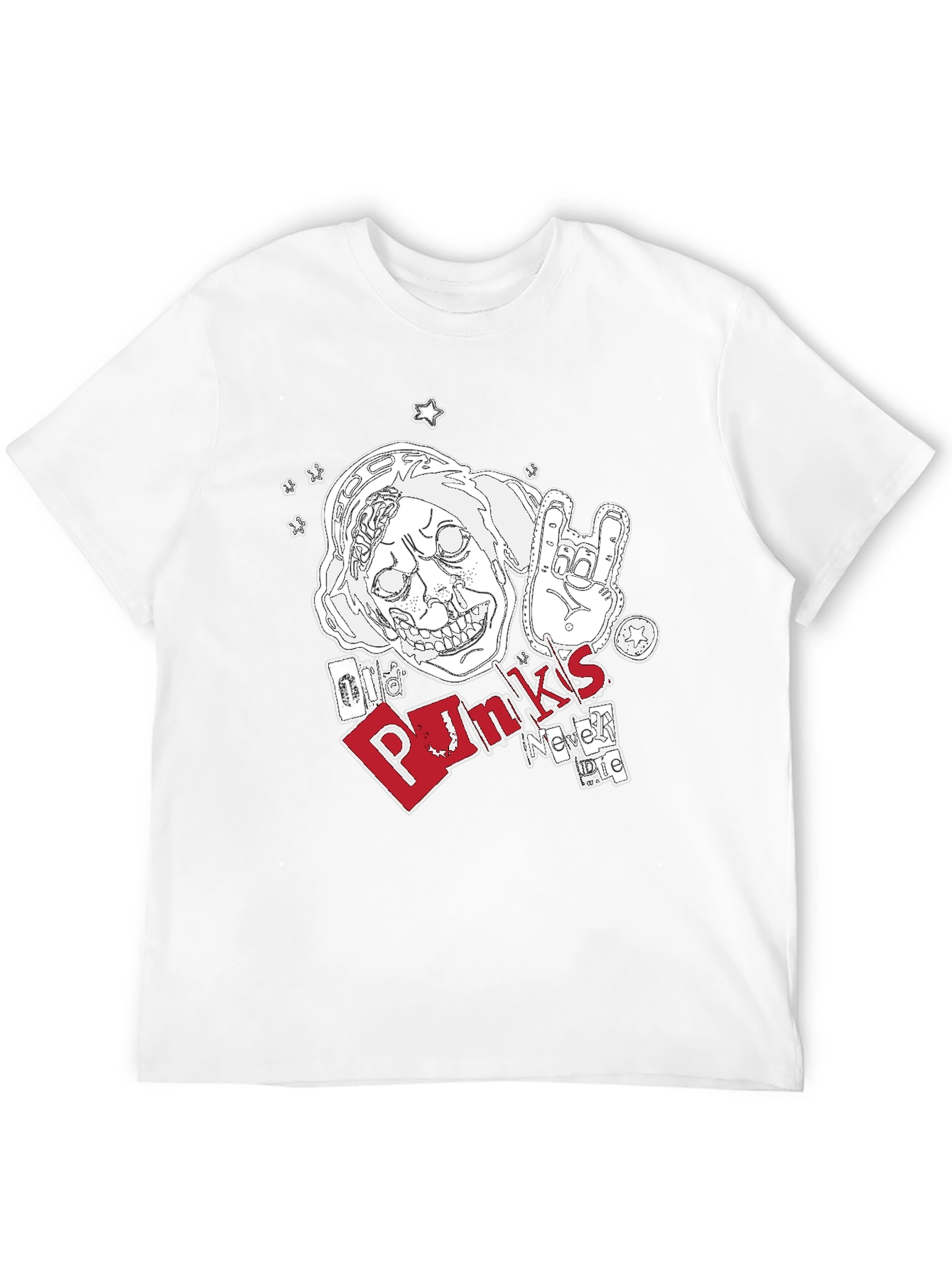 Old Punks Never Die Graphic T-Shirt