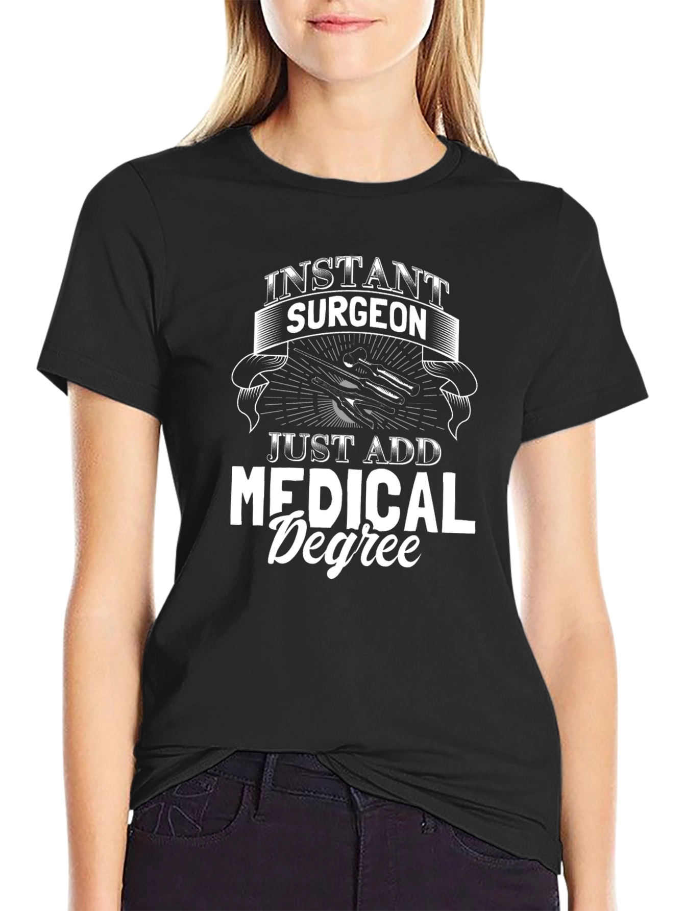 Instant Surgeon Mens Black T-Shirt