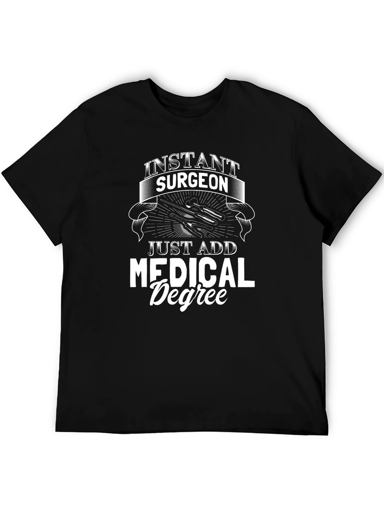 Instant Surgeon Mens Black T-Shirt