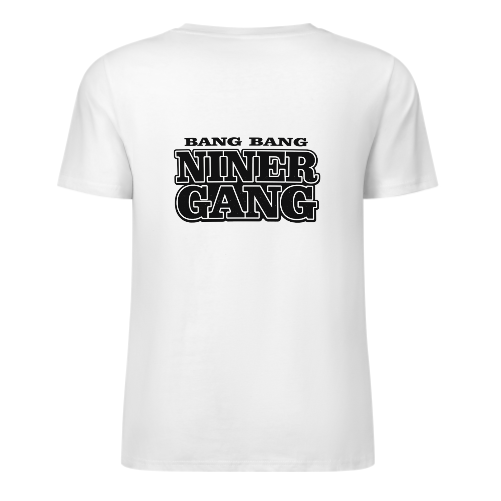 Bang Bang Niner Gang Graphic T-Shirt – Bold Streetwear Football Fan Tee(z133)