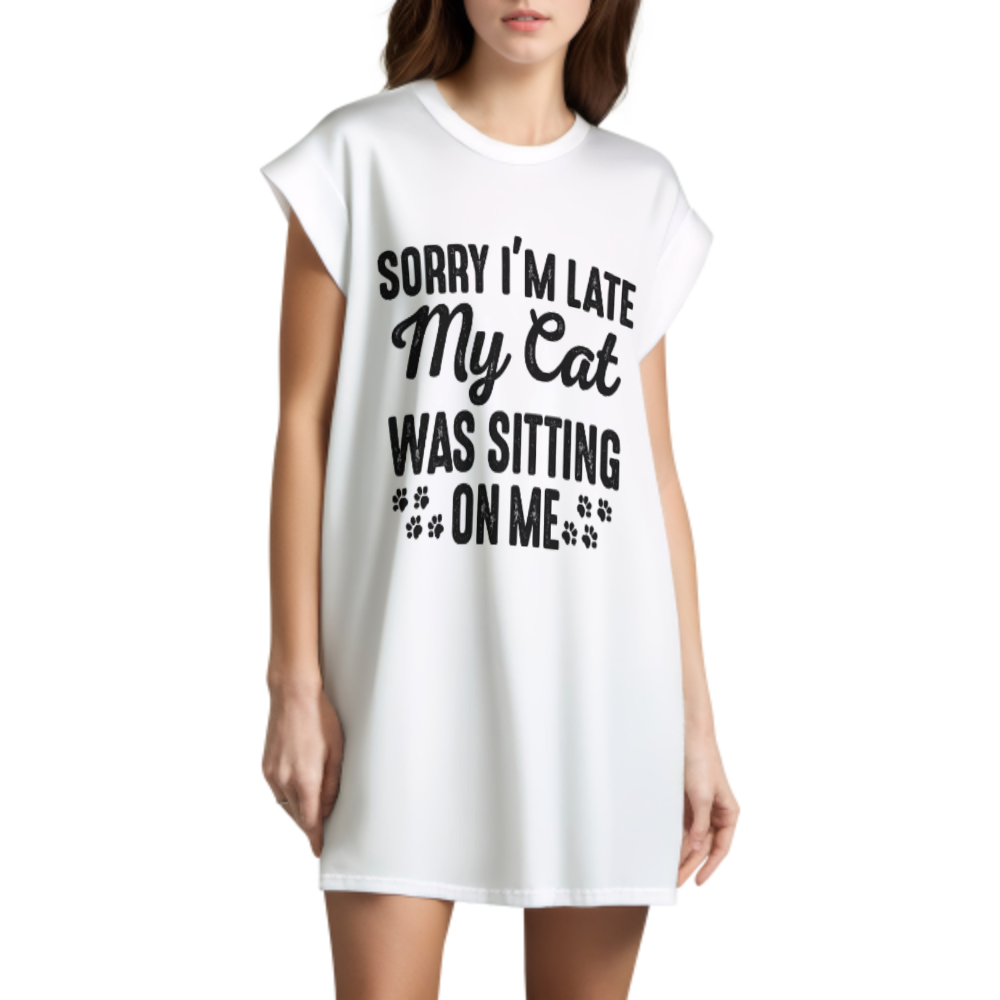Cute Big Eyes Cat Graphic T-Shirt for Women – Kawaii Kitty Cartoon Tee Casual Summer Top(z152)