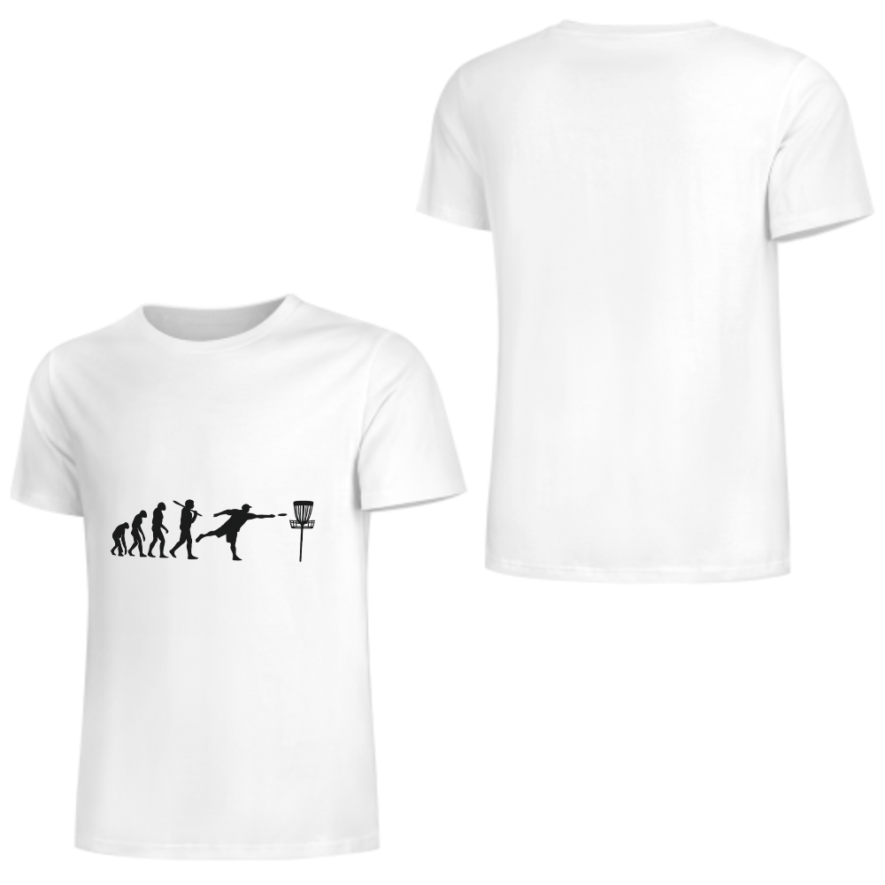 Disc Golf Evolution T-Shirt | Funny Disc Golfer Graphic Tee(z124)
