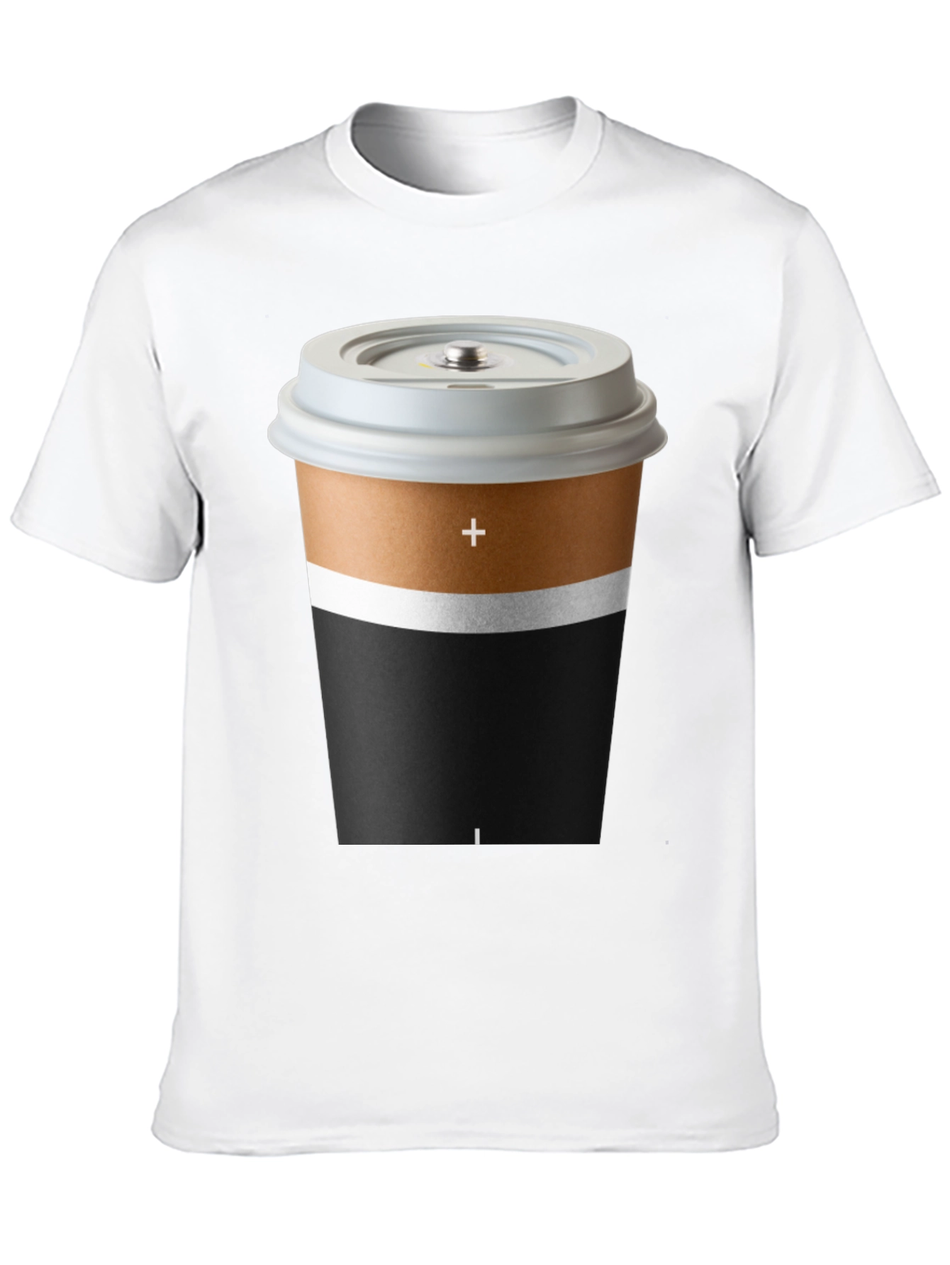 Coffee Battery T-Shirt - Unique Graphic Tee