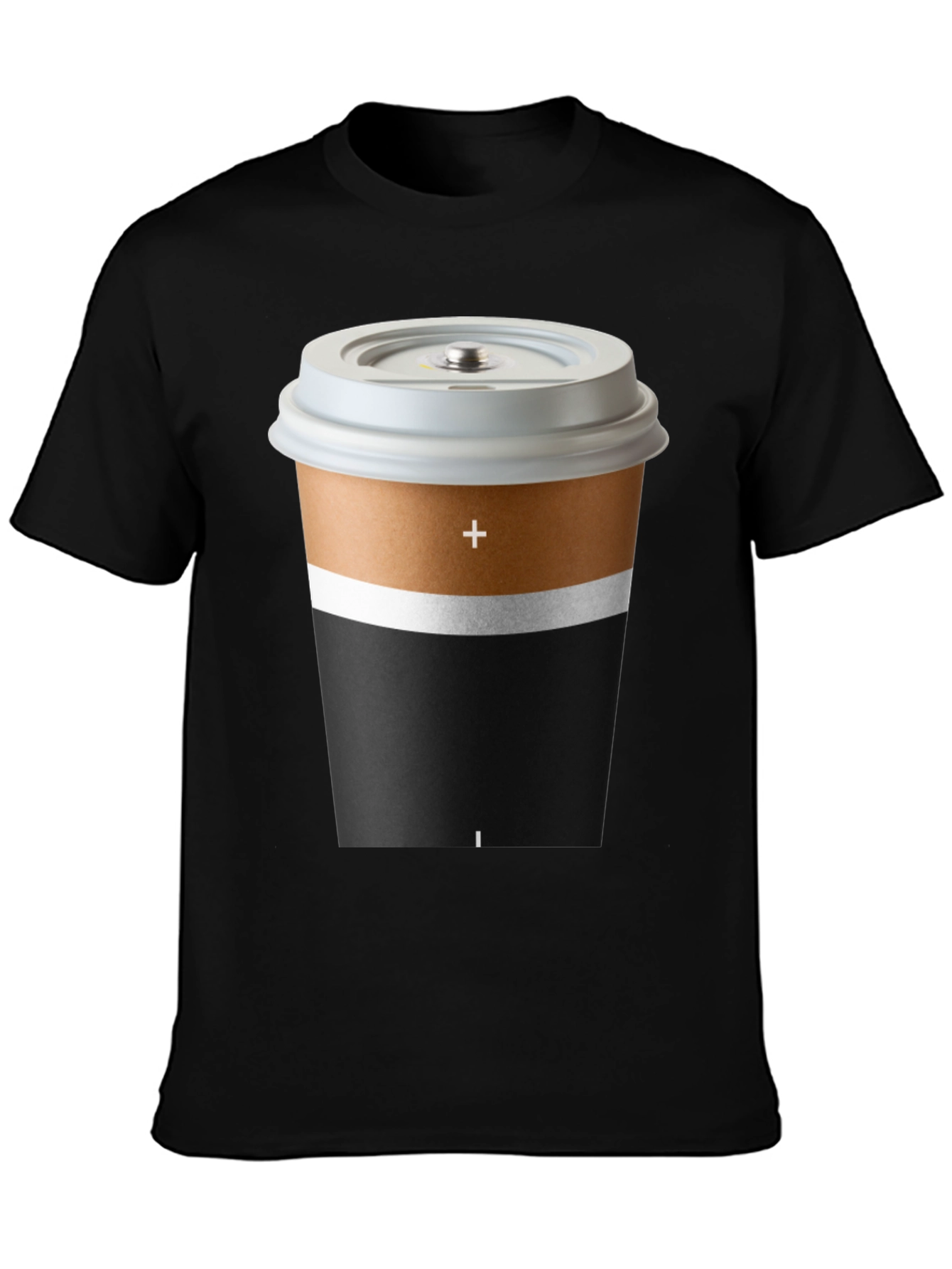 Coffee Battery T-Shirt - Unique Graphic Tee