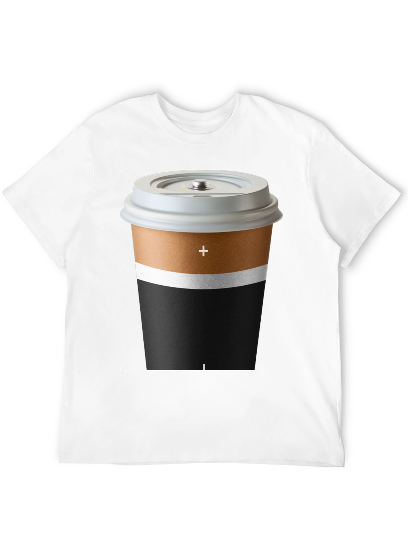 Coffee Battery T-Shirt - Unique Graphic Tee