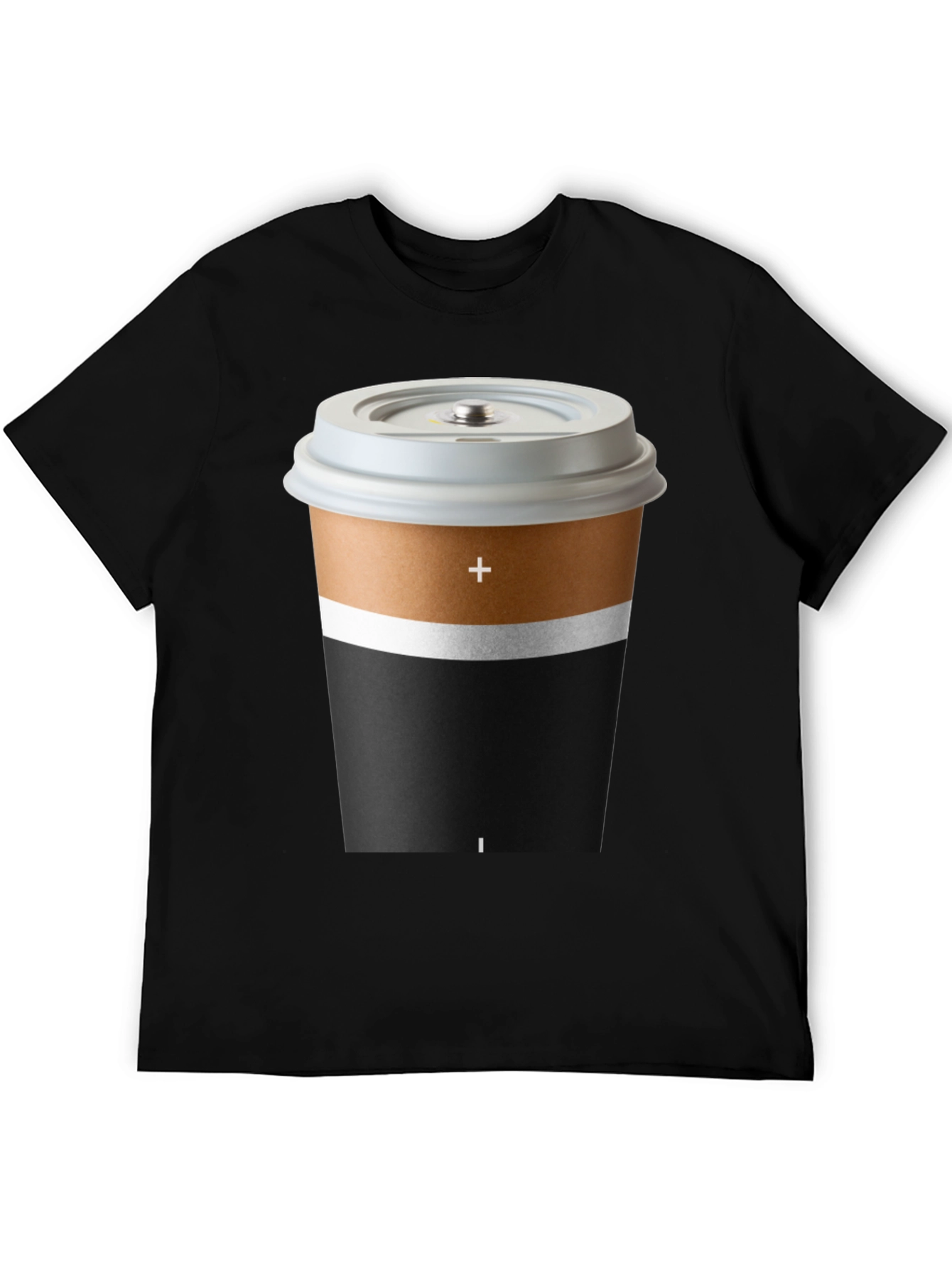 Coffee Battery T-Shirt - Unique Graphic Tee