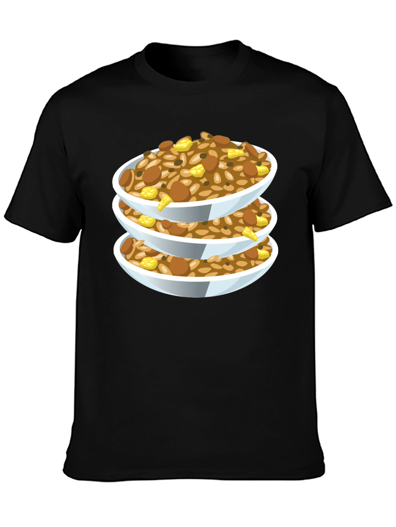 Stacked Food Bowls Graphic Tee