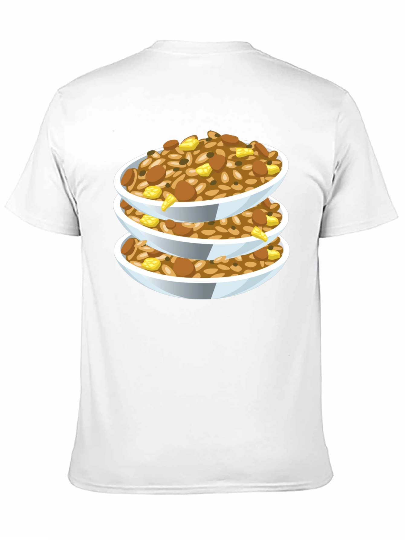 Stacked Food Bowls Graphic Tee