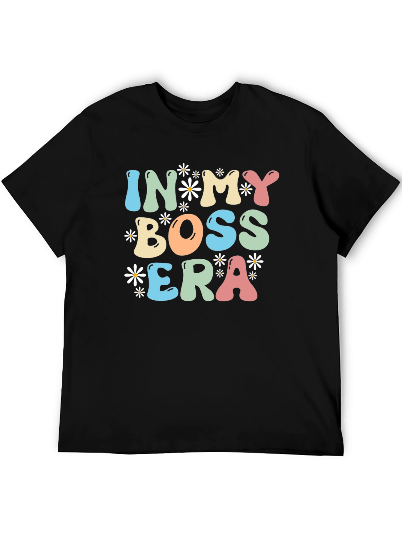 In My Boss Era Black Graphic Tee