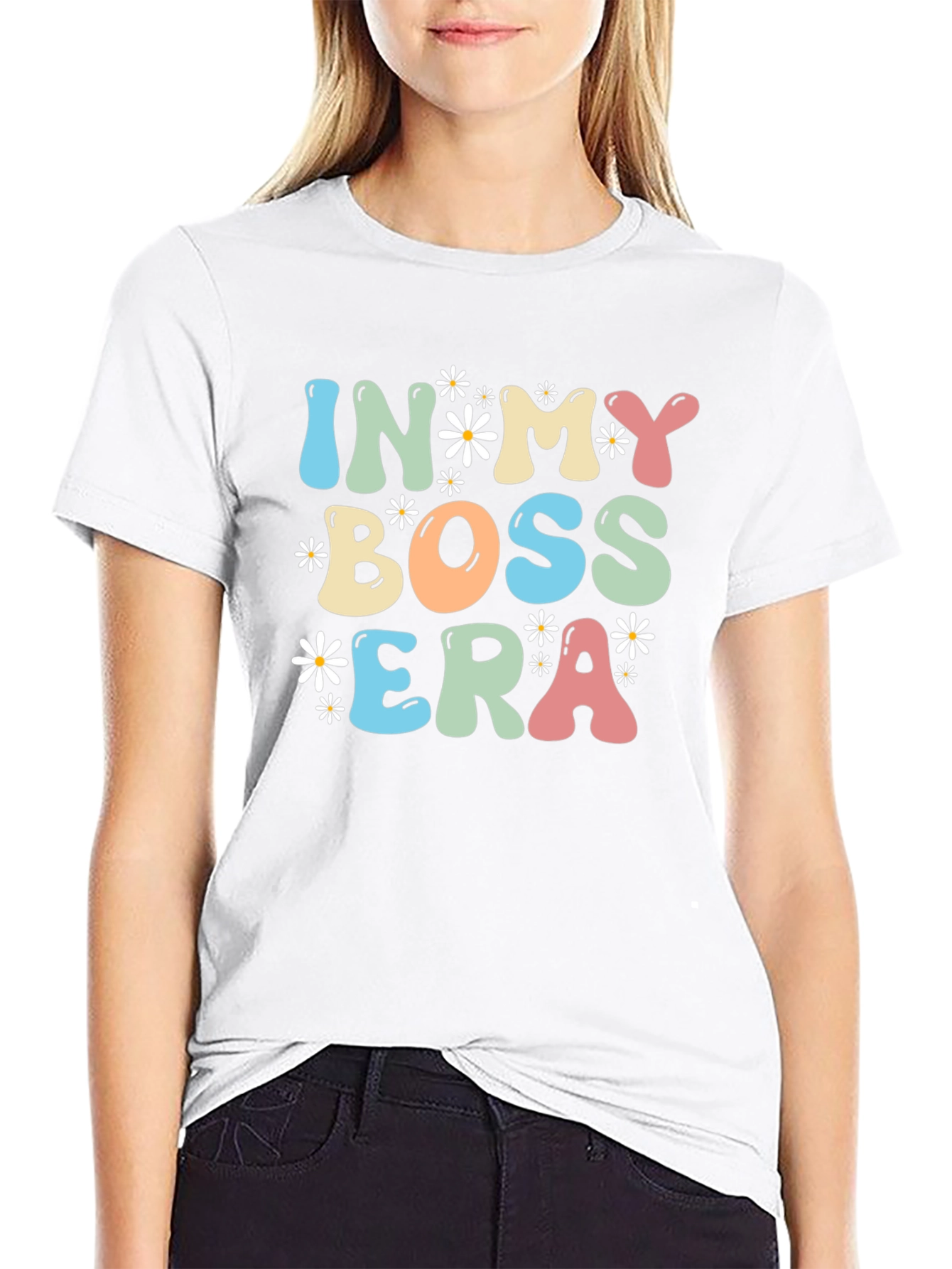 In My Boss Era Black Graphic Tee