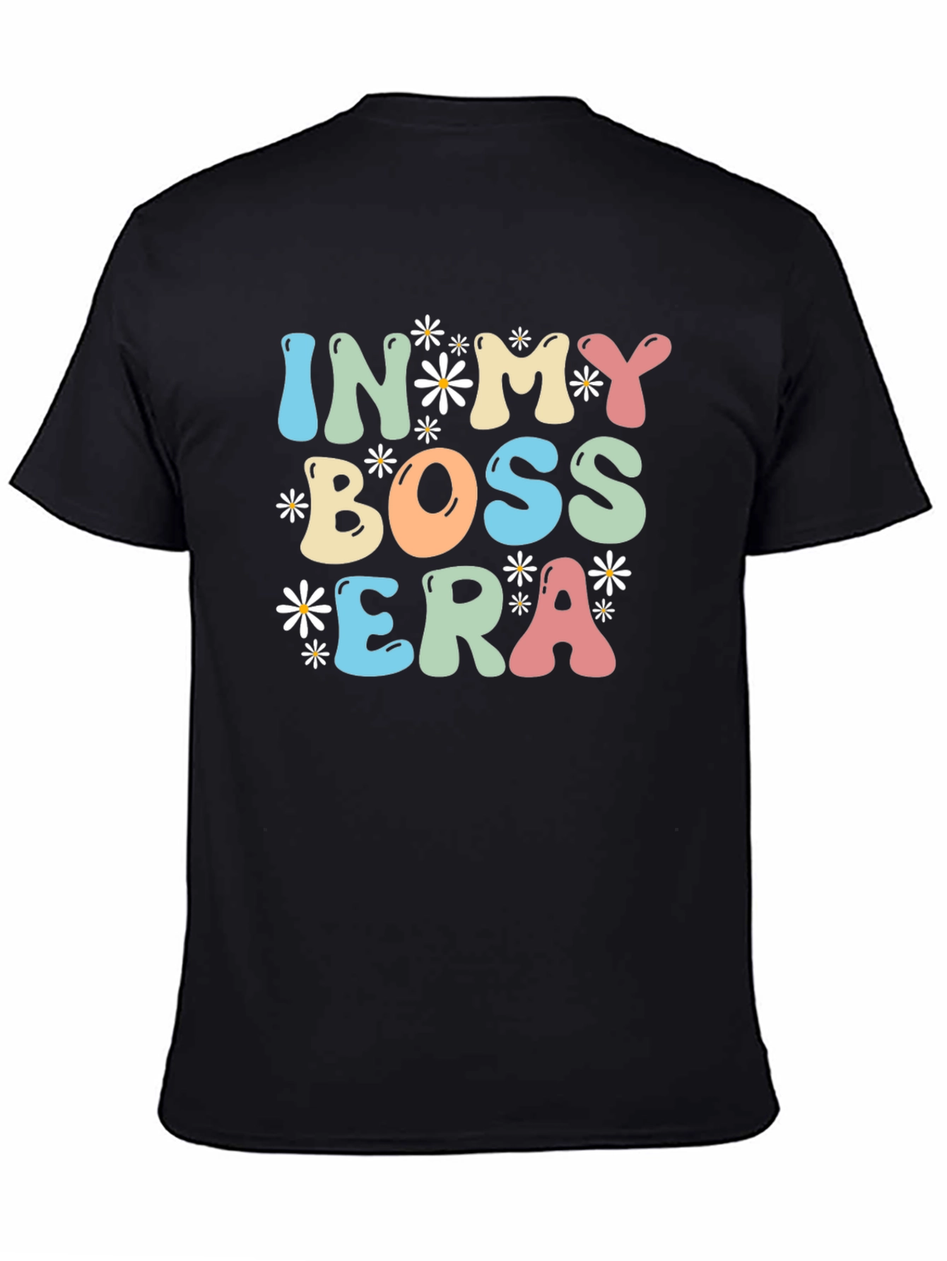 In My Boss Era Black Graphic Tee