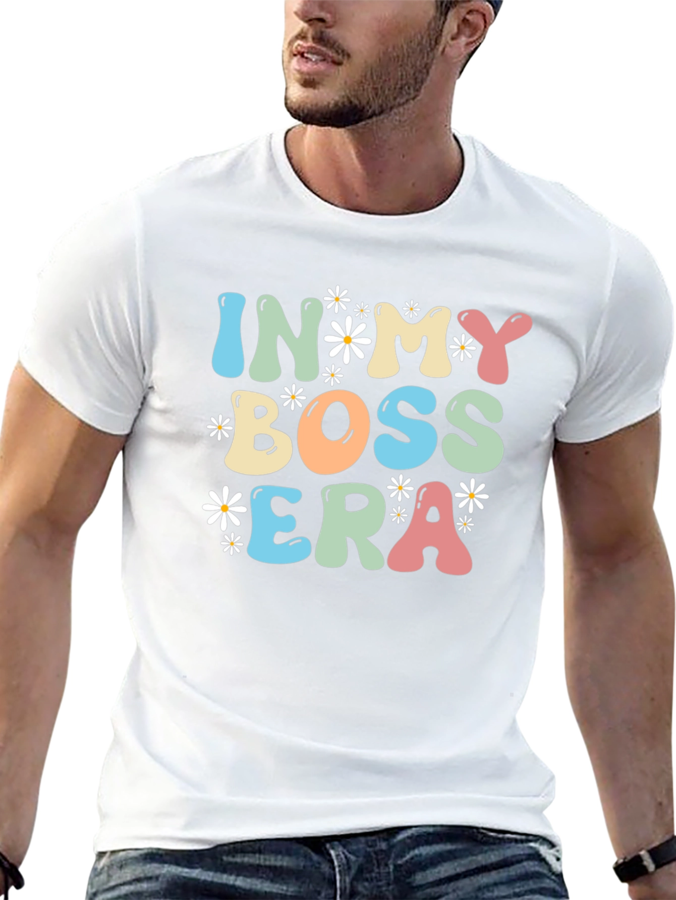In My Boss Era Black Graphic Tee