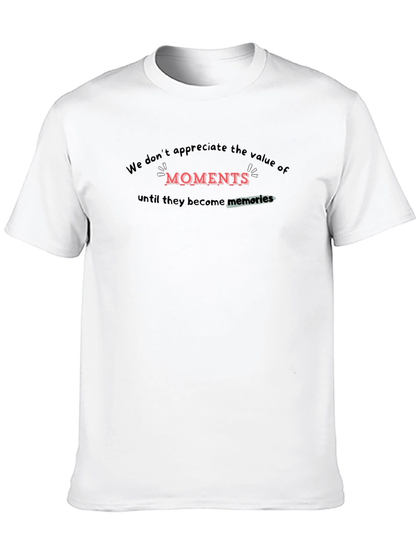 Moments to Memories Graphic Tee - Black