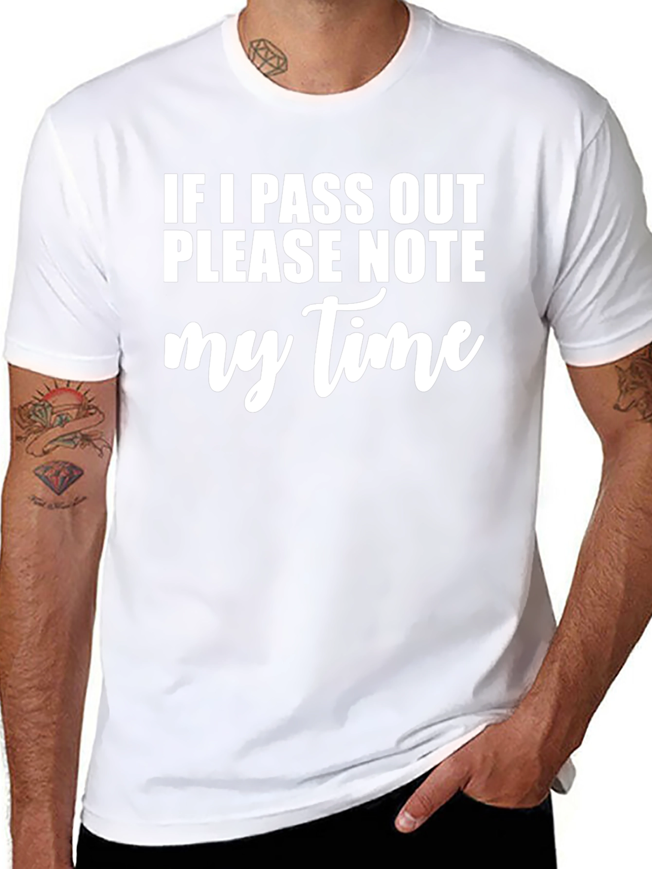 Funny Pass Out Note Time T-Shirt