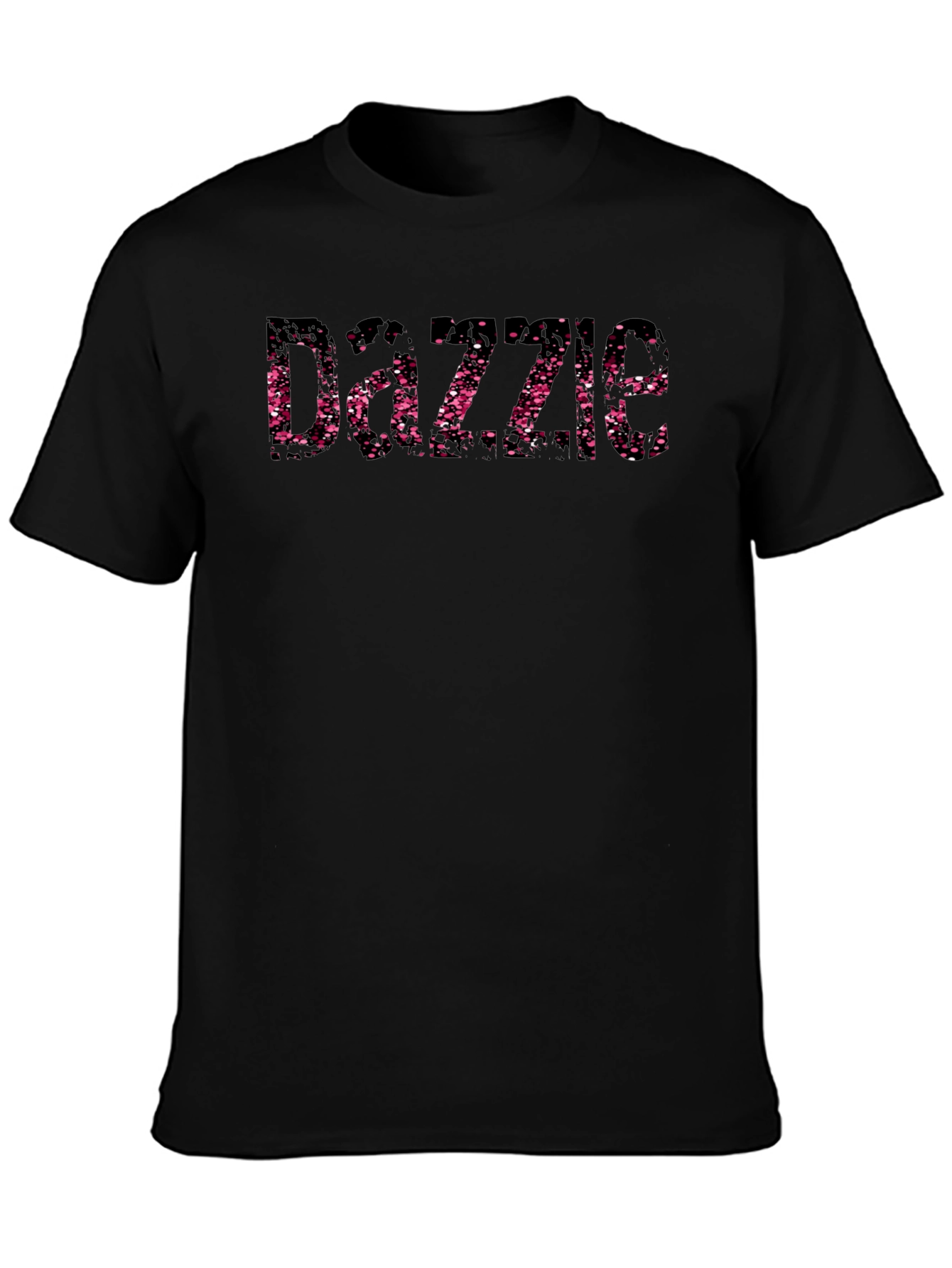 Dazzle Print Black Short Sleeve T-Shirt