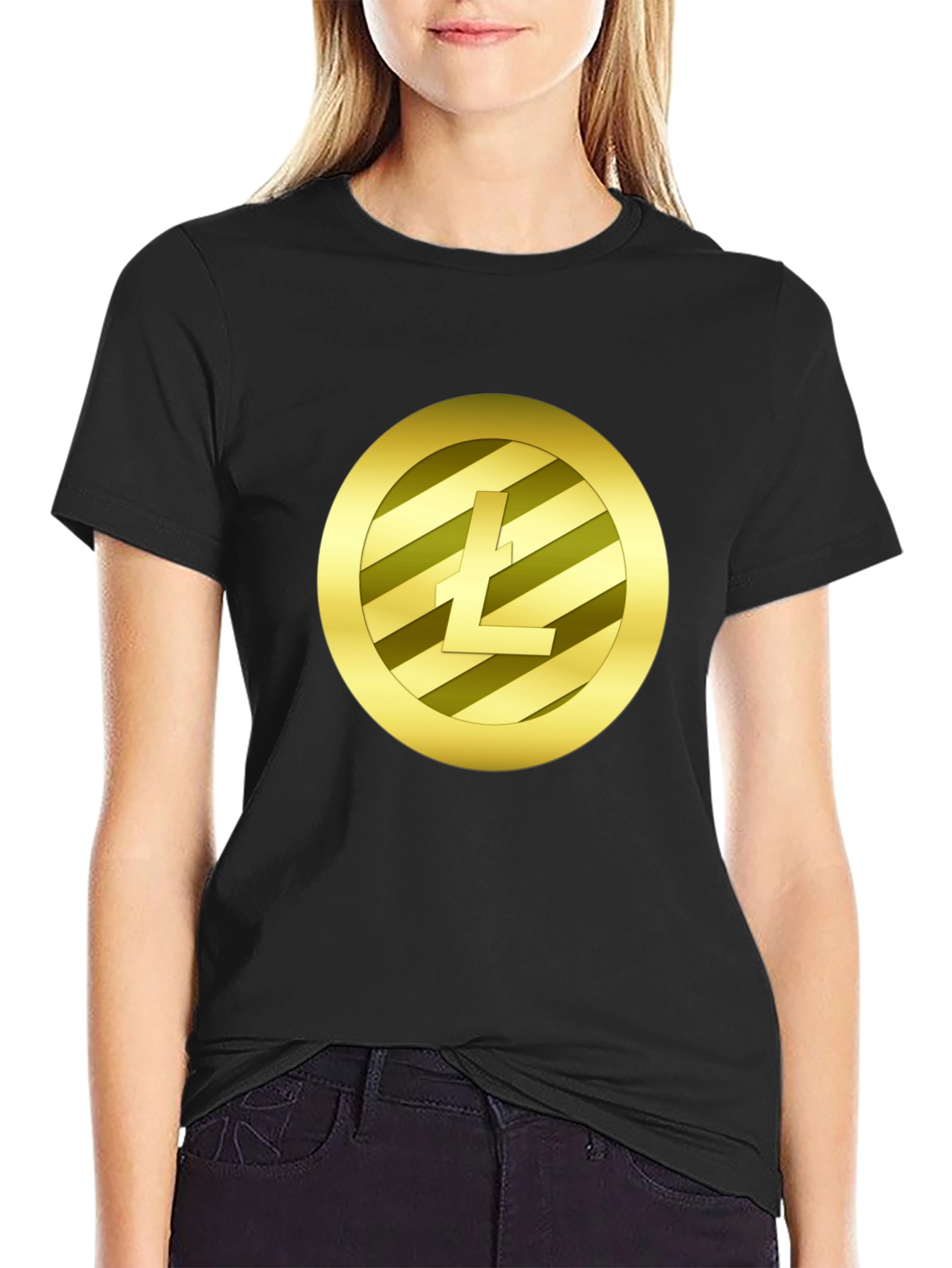 Litecoin Crypto Black T-Shirt