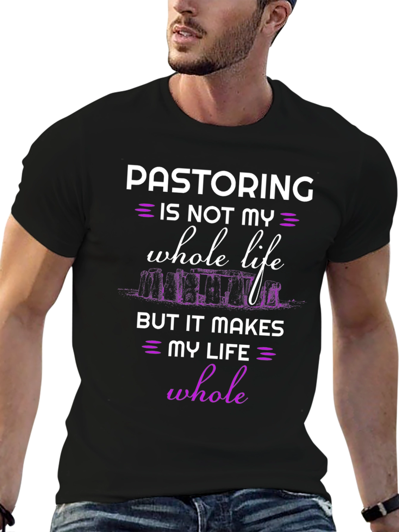 Pastoring Whole Life Black T-Shirt