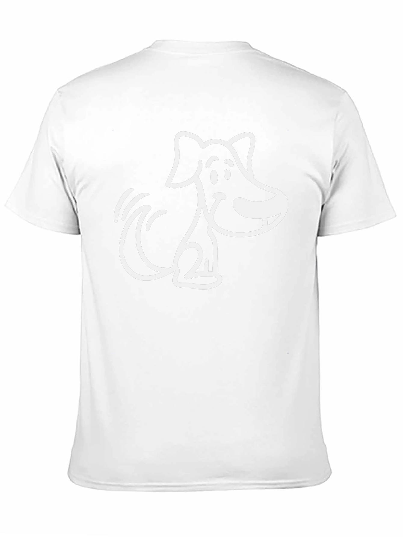 Cute Cartoon Dog Graphic T-Shirt