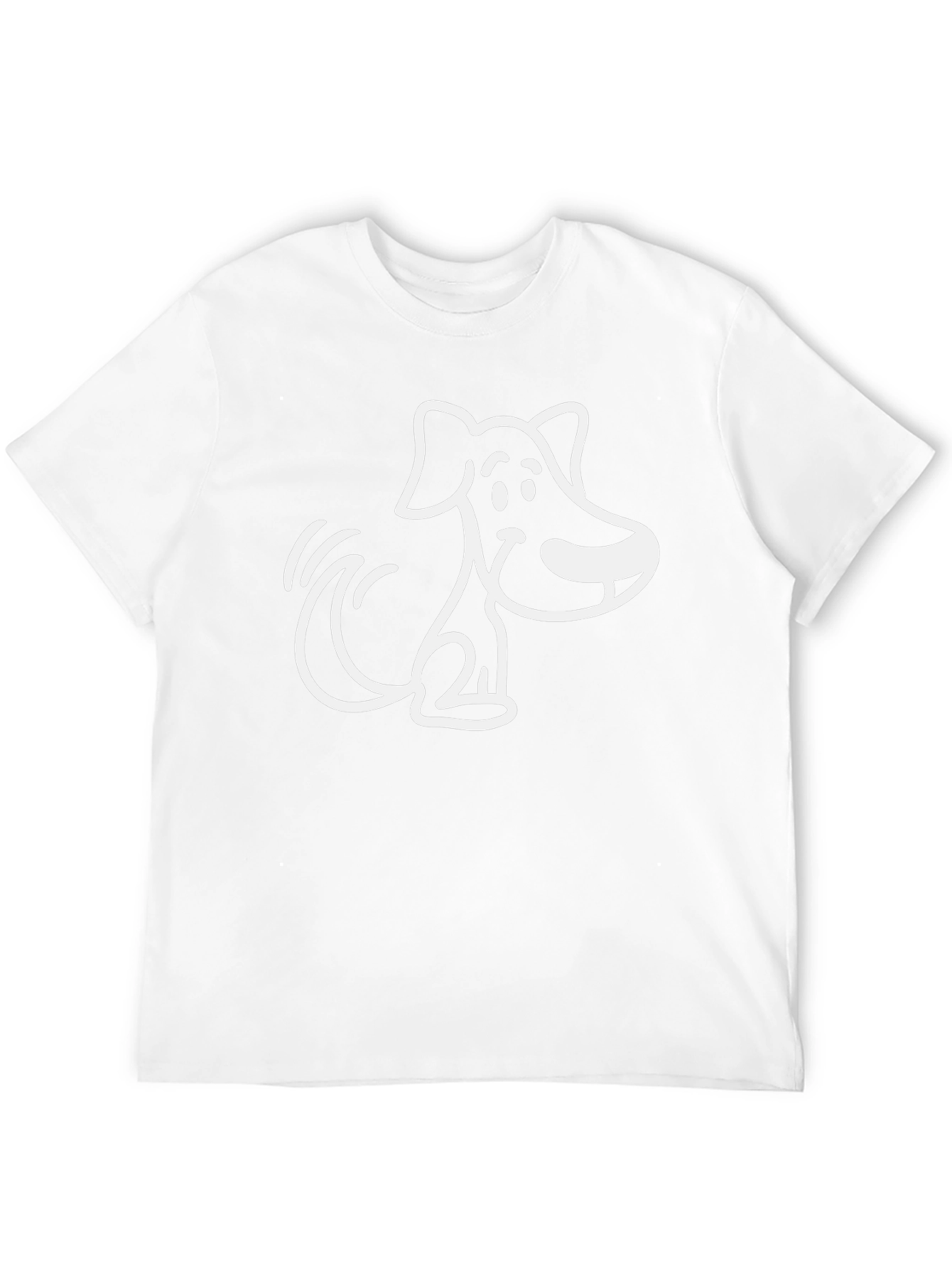 Cute Cartoon Dog Graphic T-Shirt