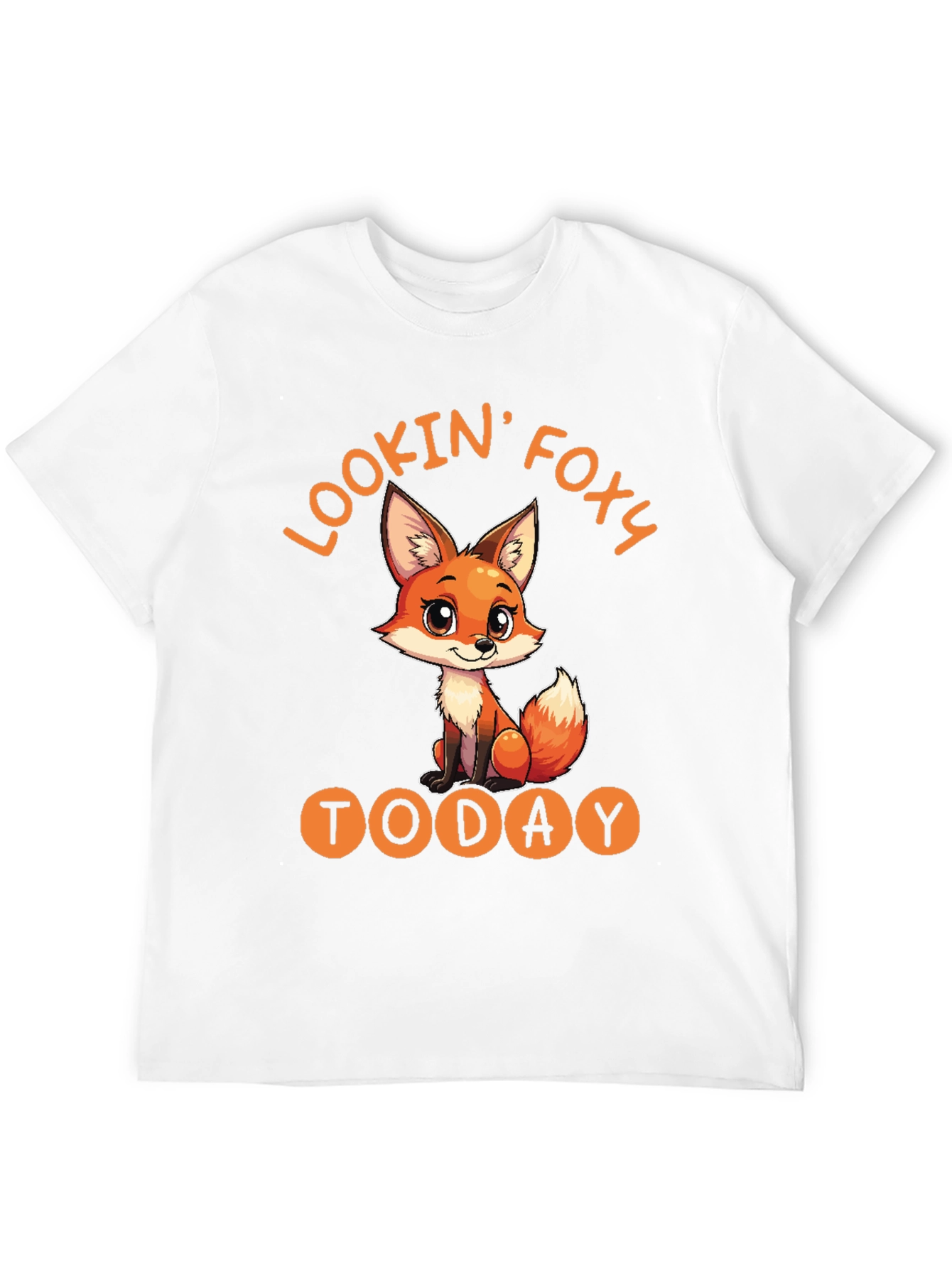 Lookin Foxy Today T-Shirt Cute Fox Design