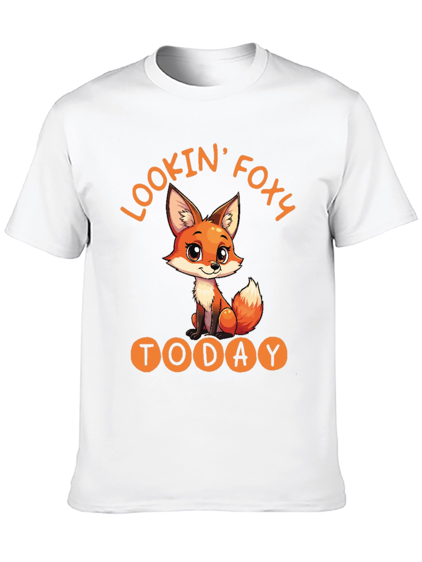 Lookin Foxy Today T-Shirt Cute Fox Design