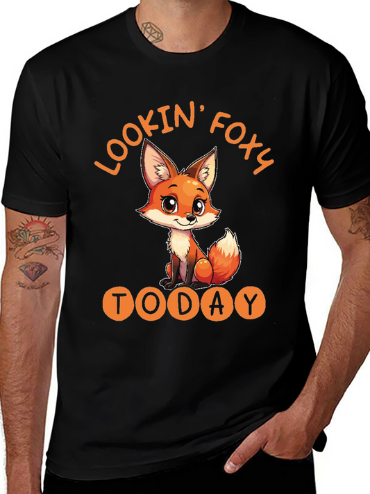 Lookin Foxy Today T-Shirt Cute Fox Design