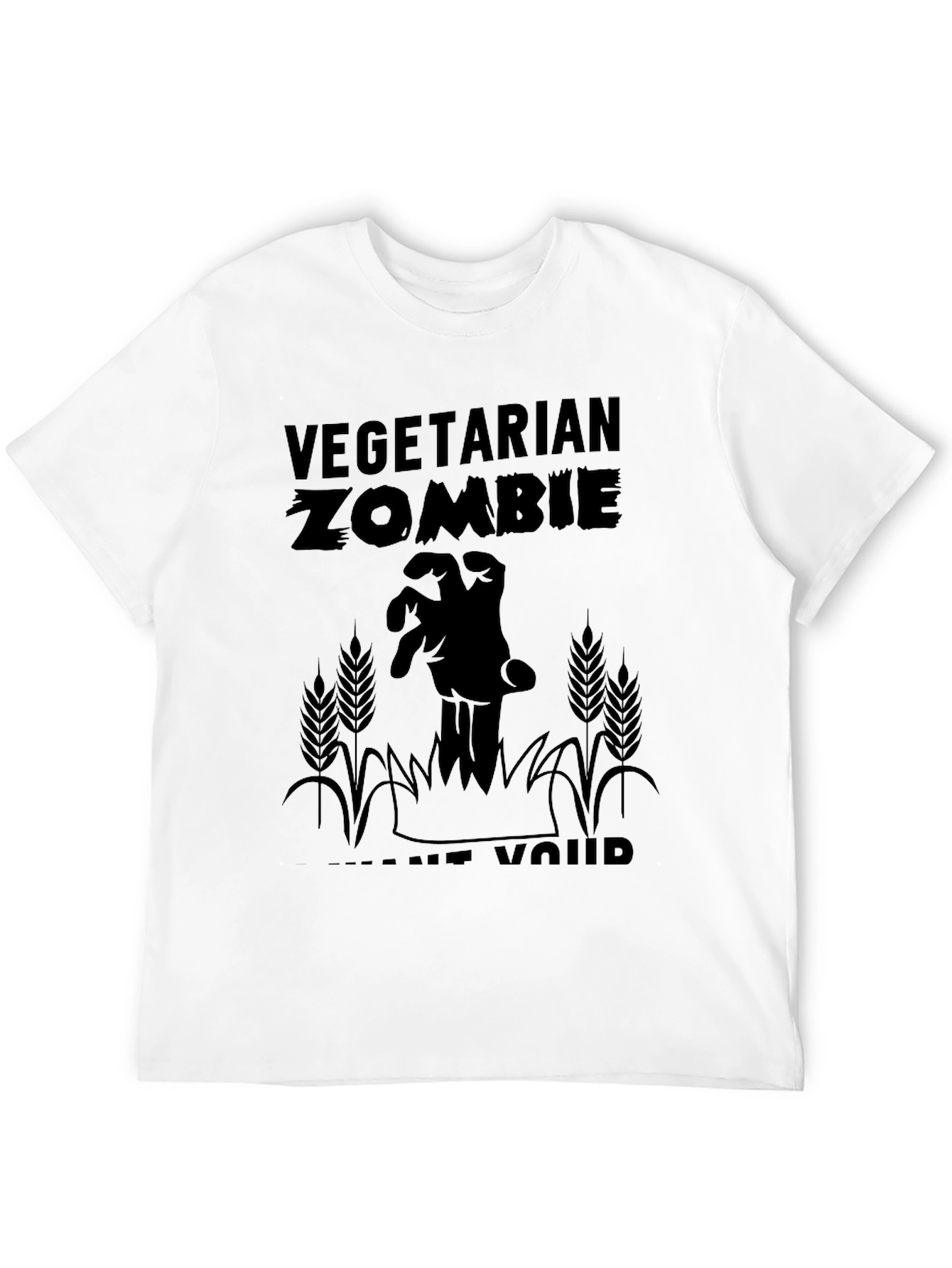Vegetarian Zombie T-Shirt - Brains Not Required