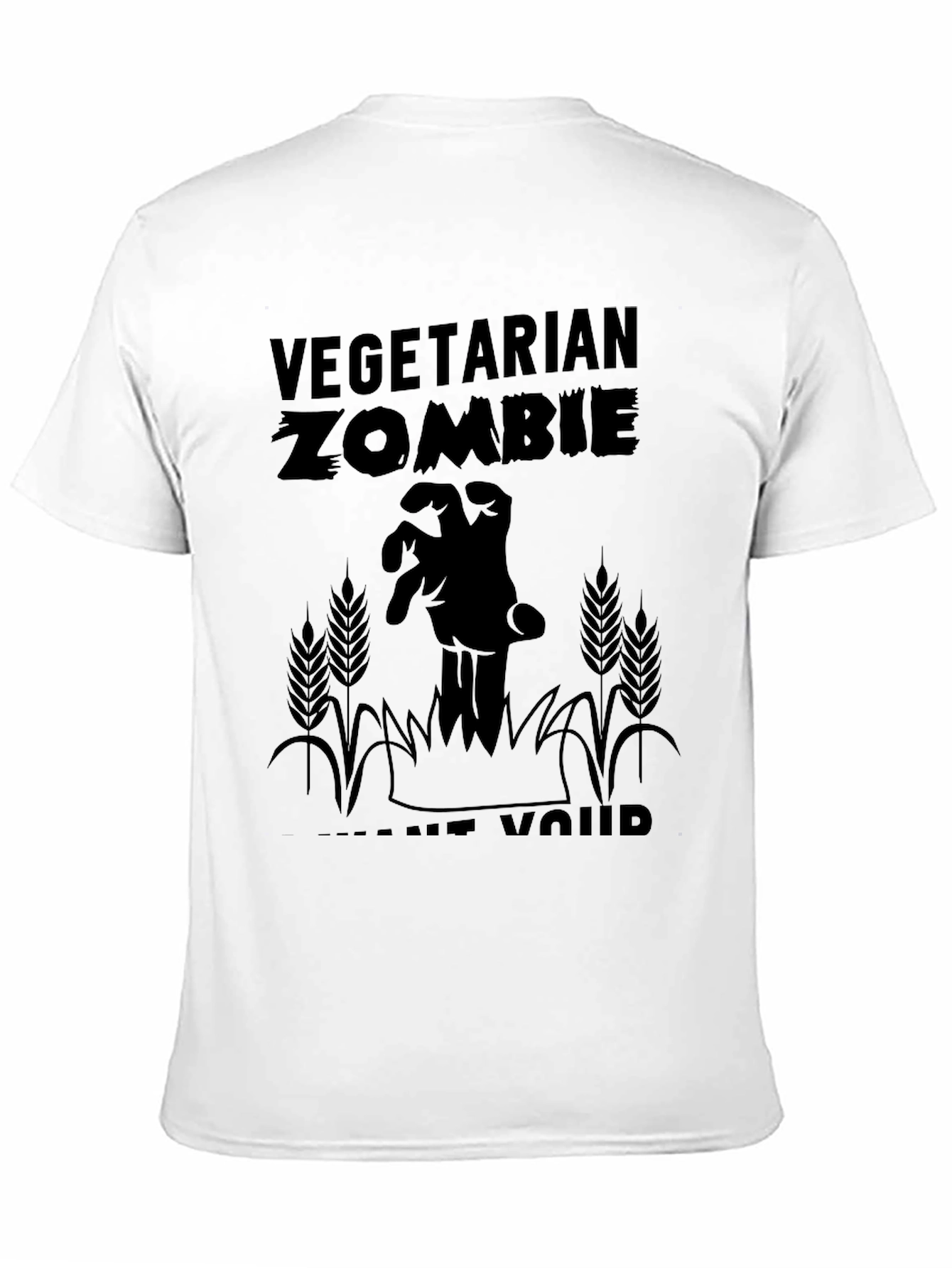 Vegetarian Zombie T-Shirt - Brains Not Required