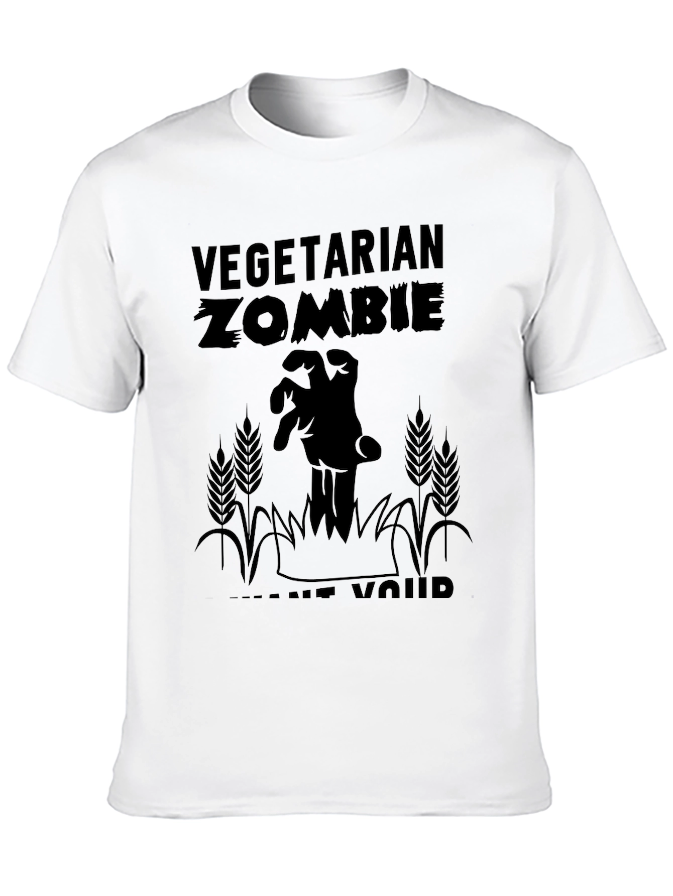Vegetarian Zombie T-Shirt - Brains Not Required