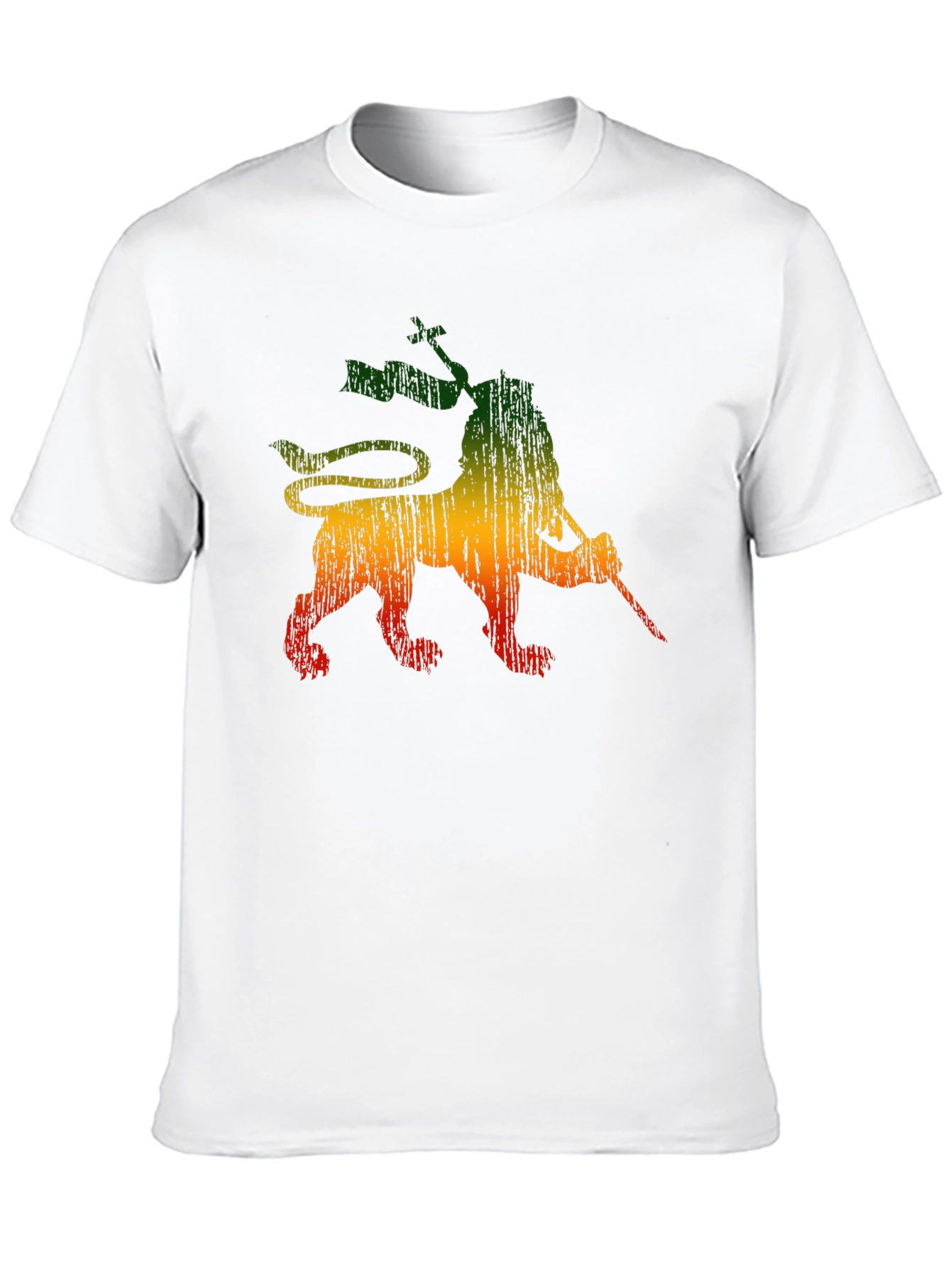 Rasta Lion Graphic Tee - Reggae Style Shirt