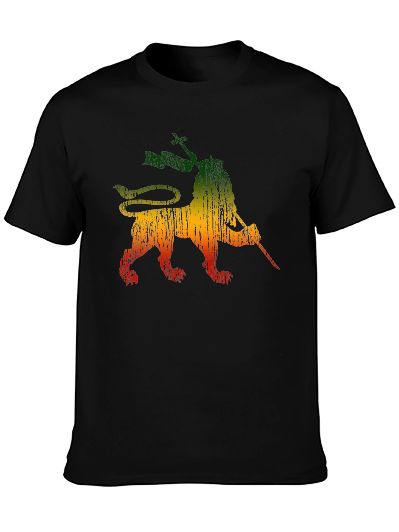 Rasta Lion Graphic Tee - Reggae Style Shirt