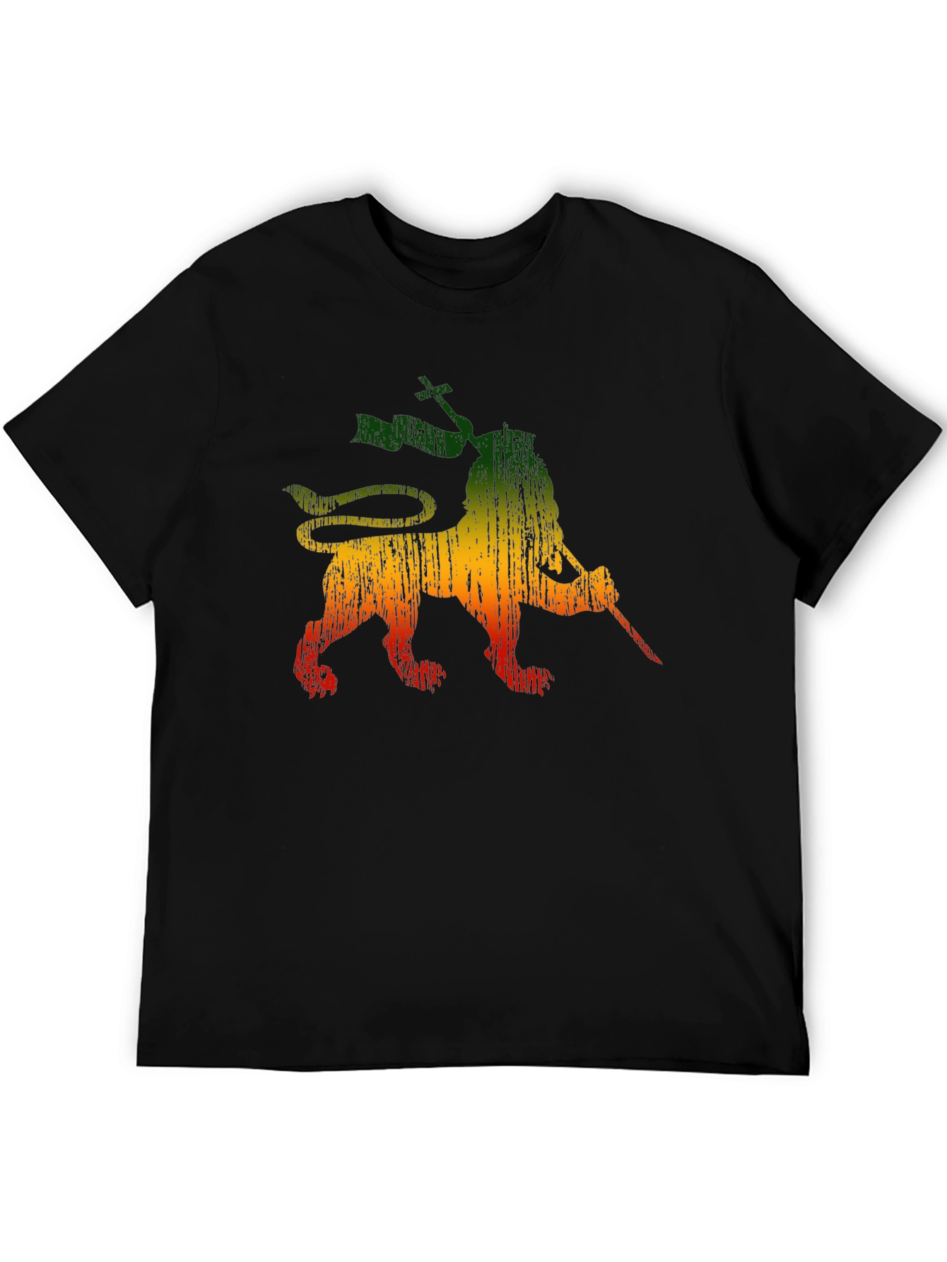 Rasta Lion Graphic Tee - Reggae Style Shirt