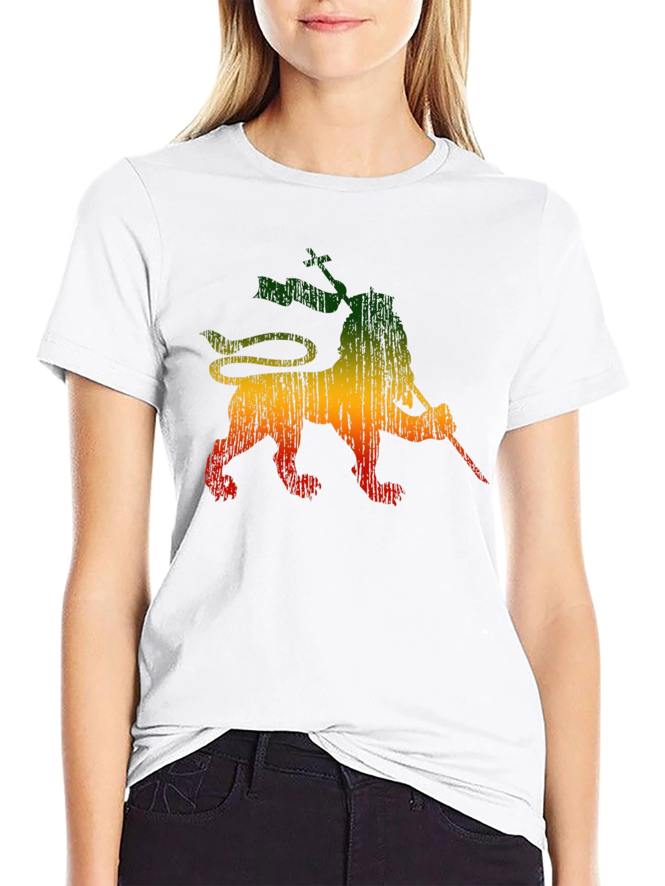Rasta Lion Graphic Tee - Reggae Style Shirt