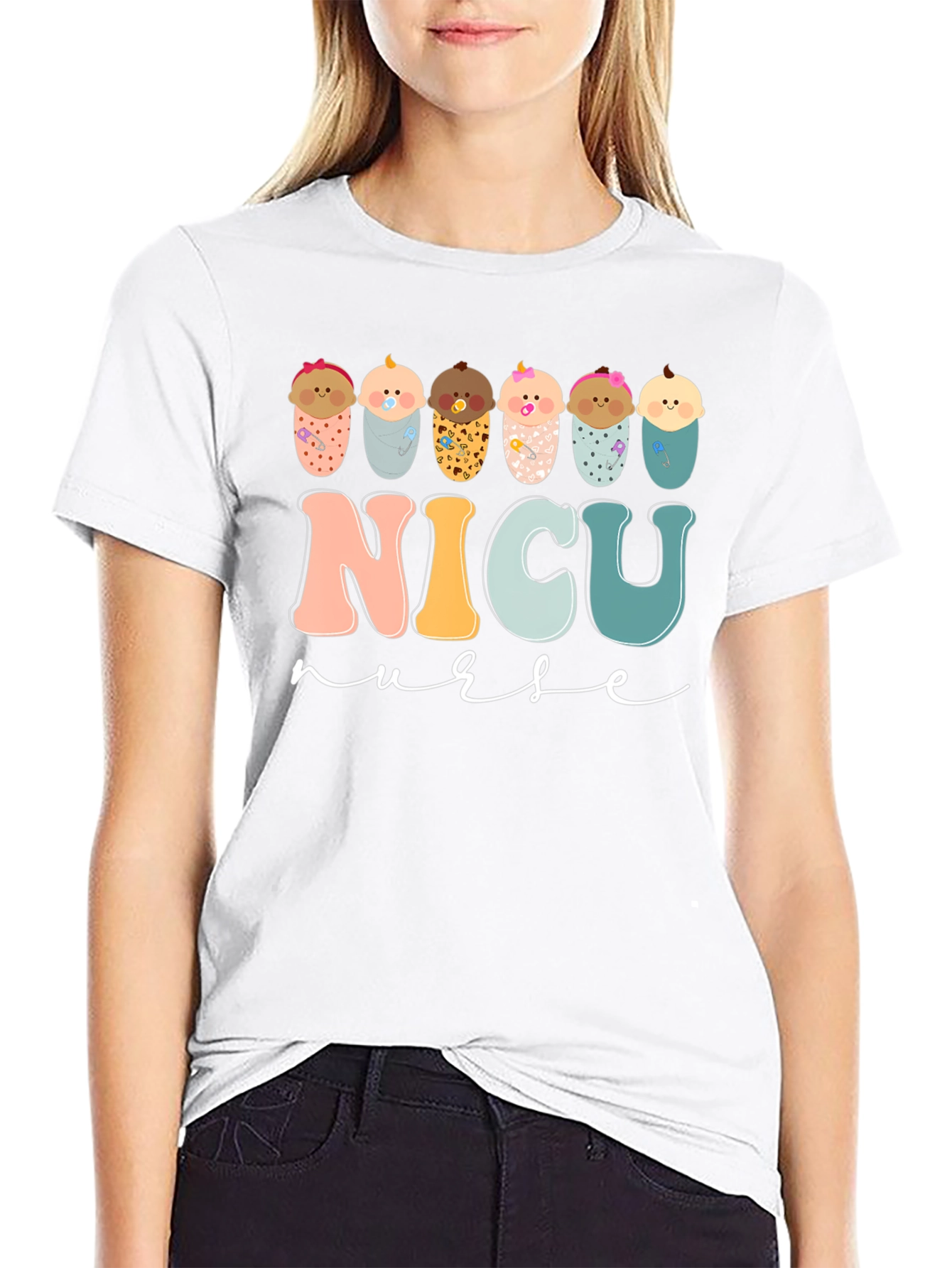NICU Nurse T-Shirt - Adorable Baby Design