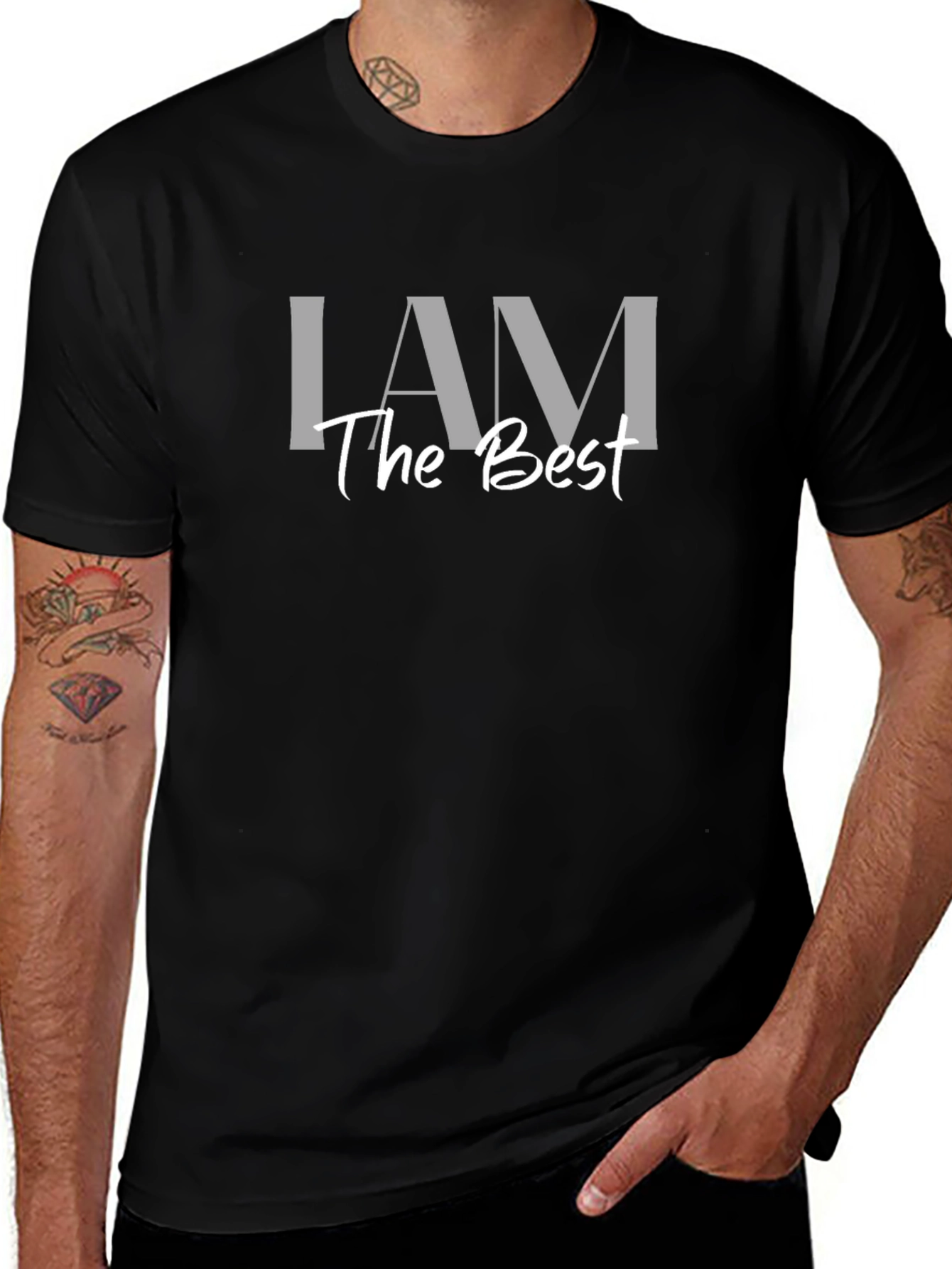 I AM The Best Graphic Tee - Black Unisex