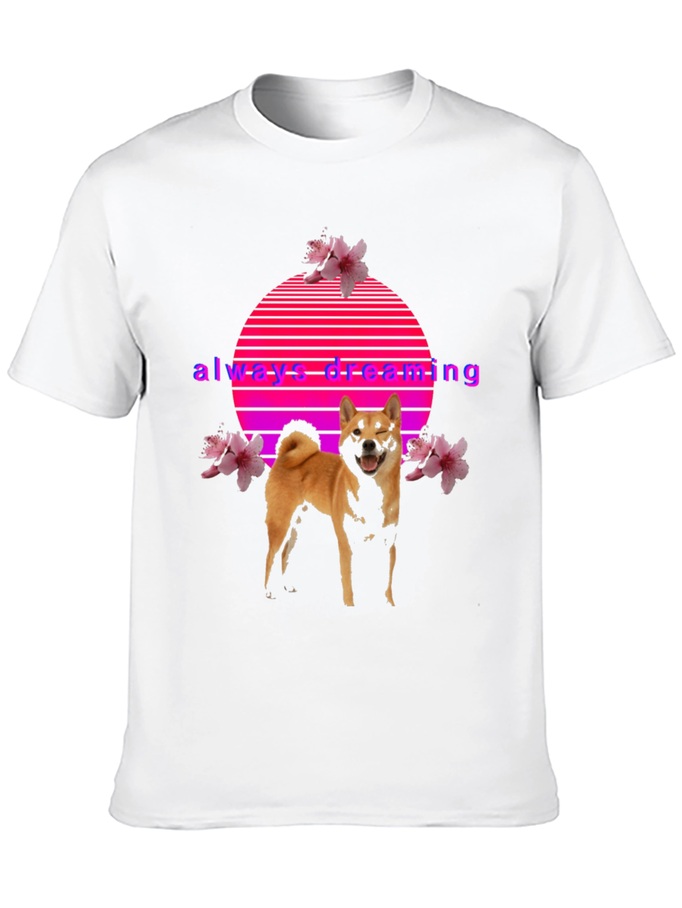 Always Dreaming Shiba Inu Graphic Tee - Black