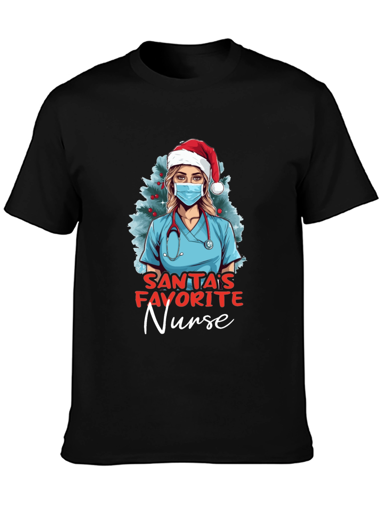 Santas Favorite Nurse T-Shirt