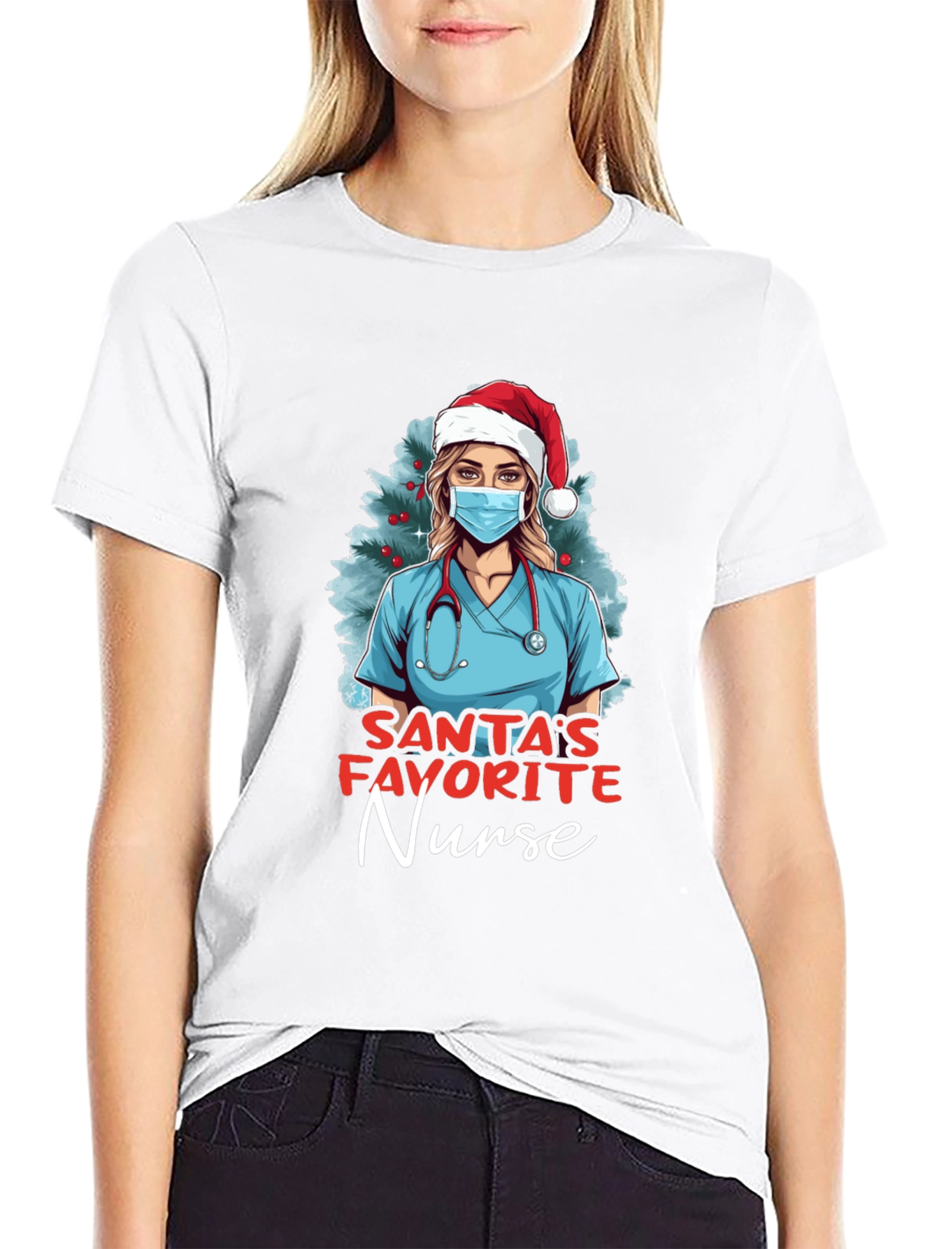 Santas Favorite Nurse T-Shirt