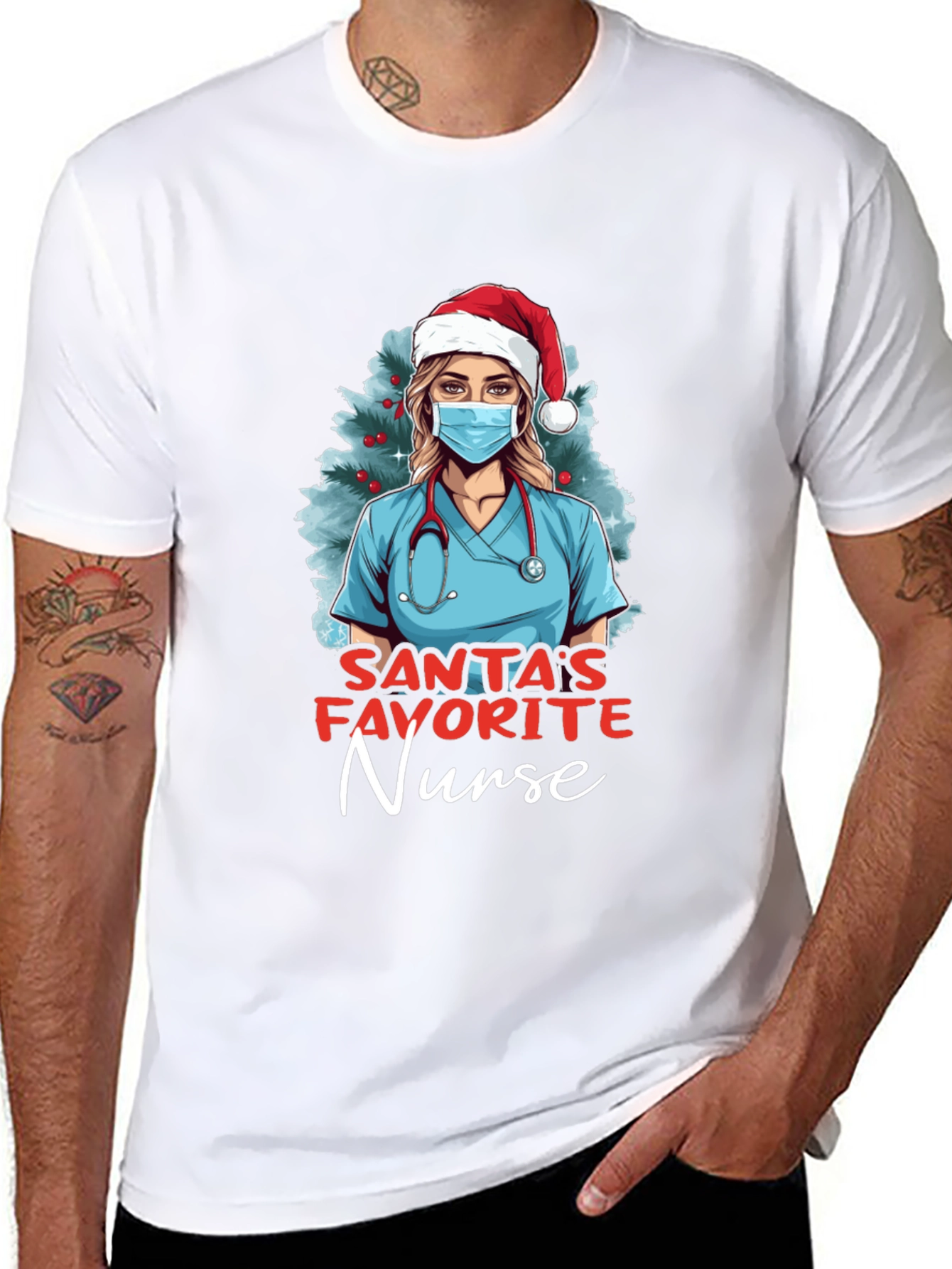 Santas Favorite Nurse T-Shirt