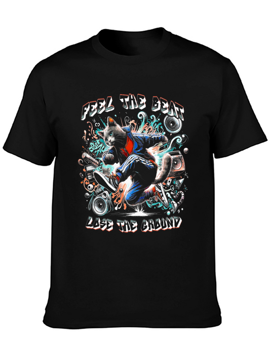 Feel the Beat Cat T-Shirt