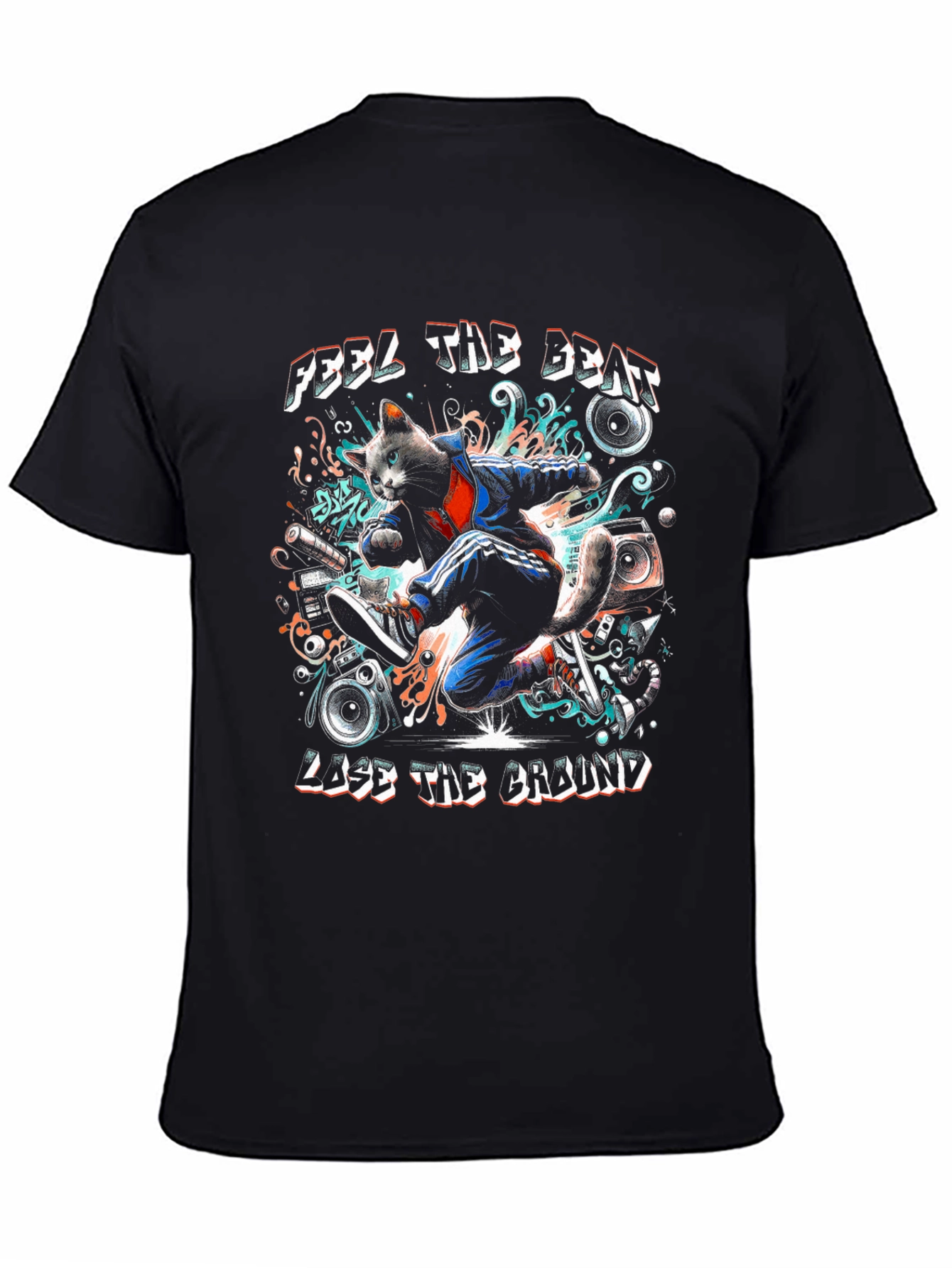 Feel the Beat Cat T-Shirt