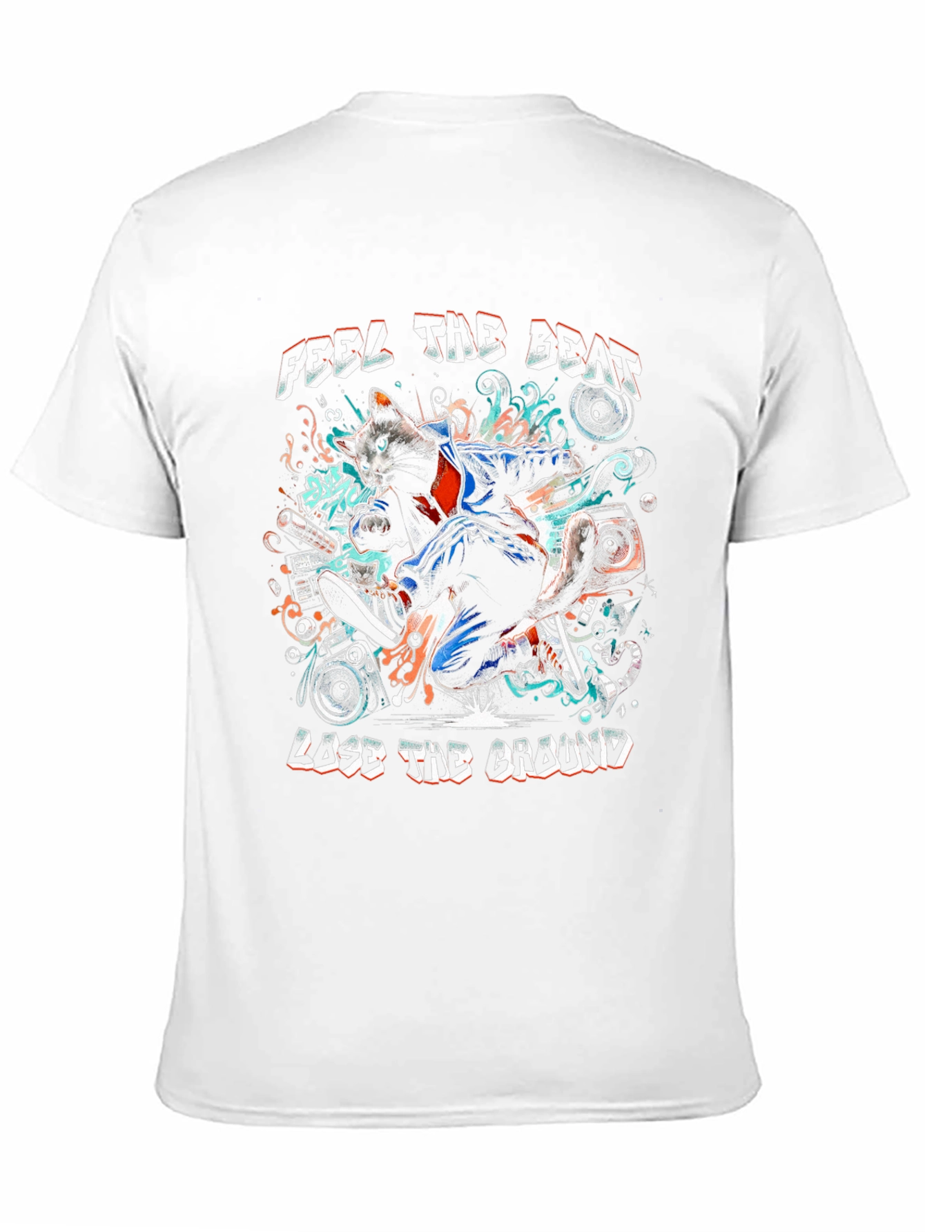Feel the Beat Cat T-Shirt