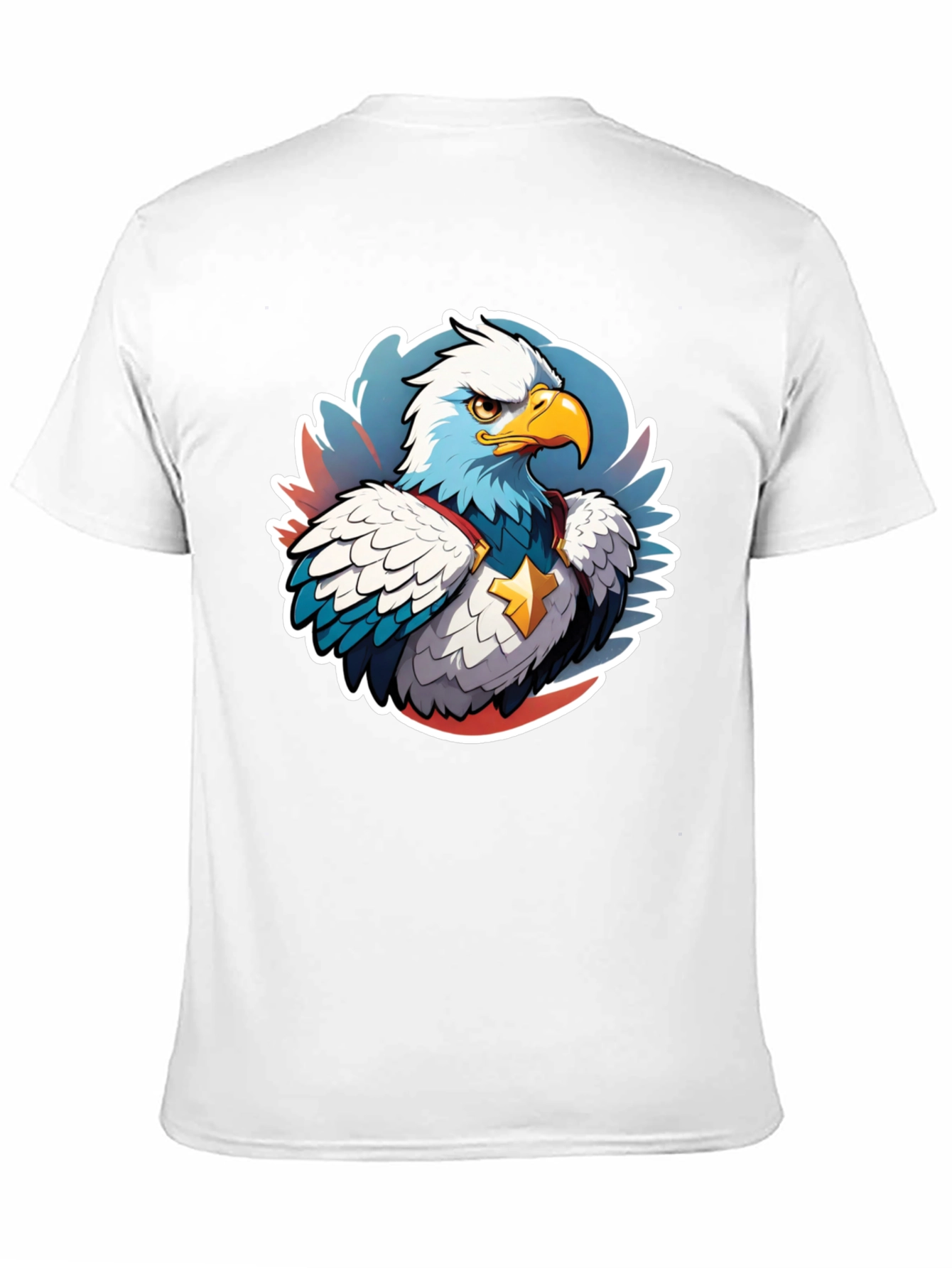Patriotic Eagle Graphic Tee - Black