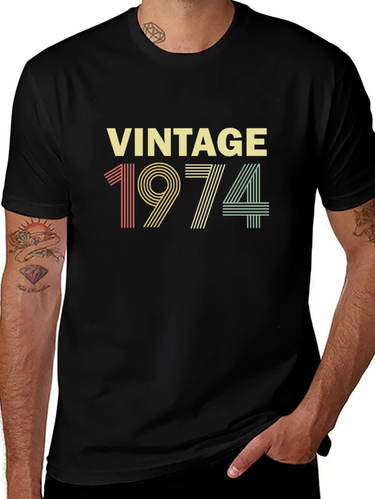 Vintage 1974 T-Shirt - Retro Birthday Tee